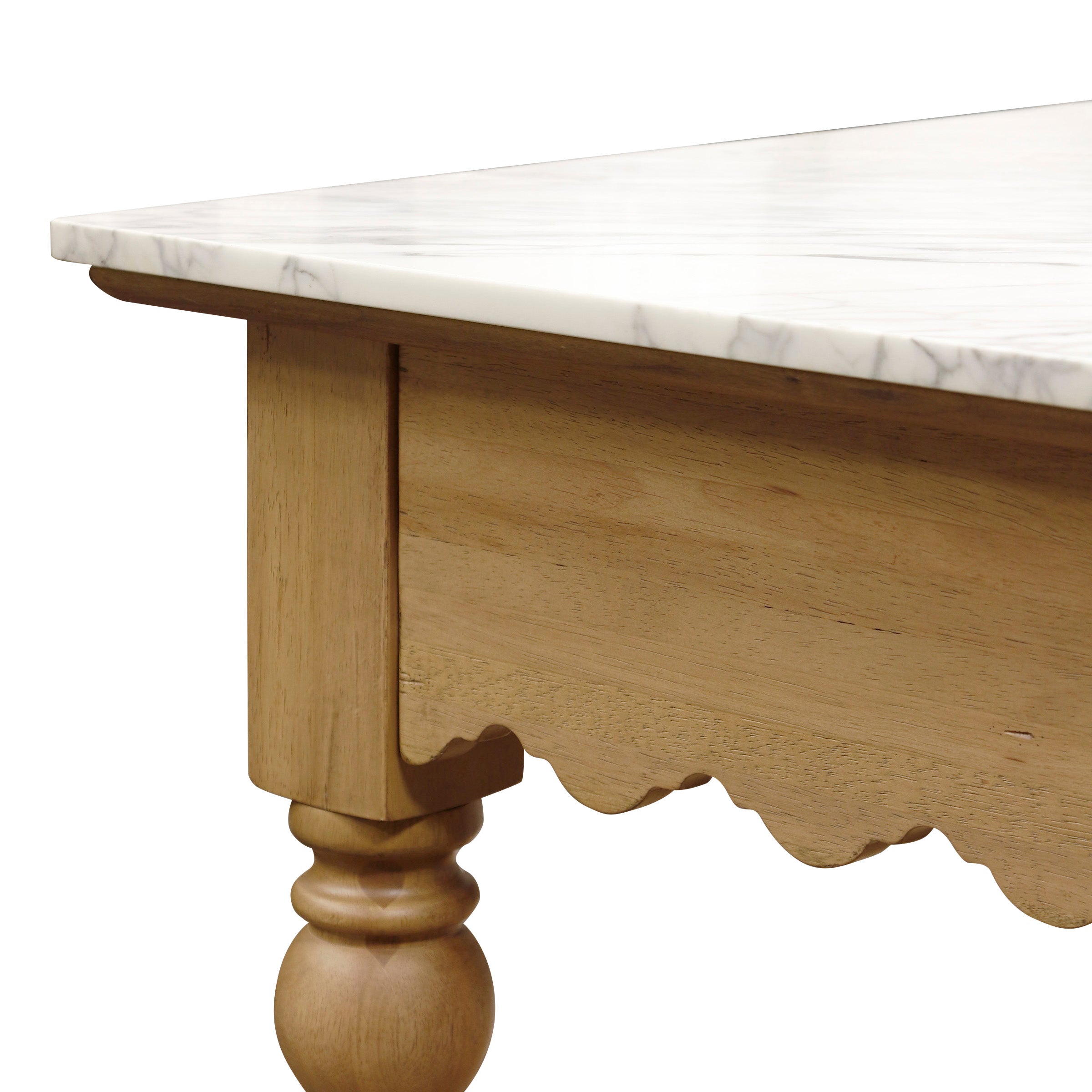 Sadie Scalloped Kitchen Island