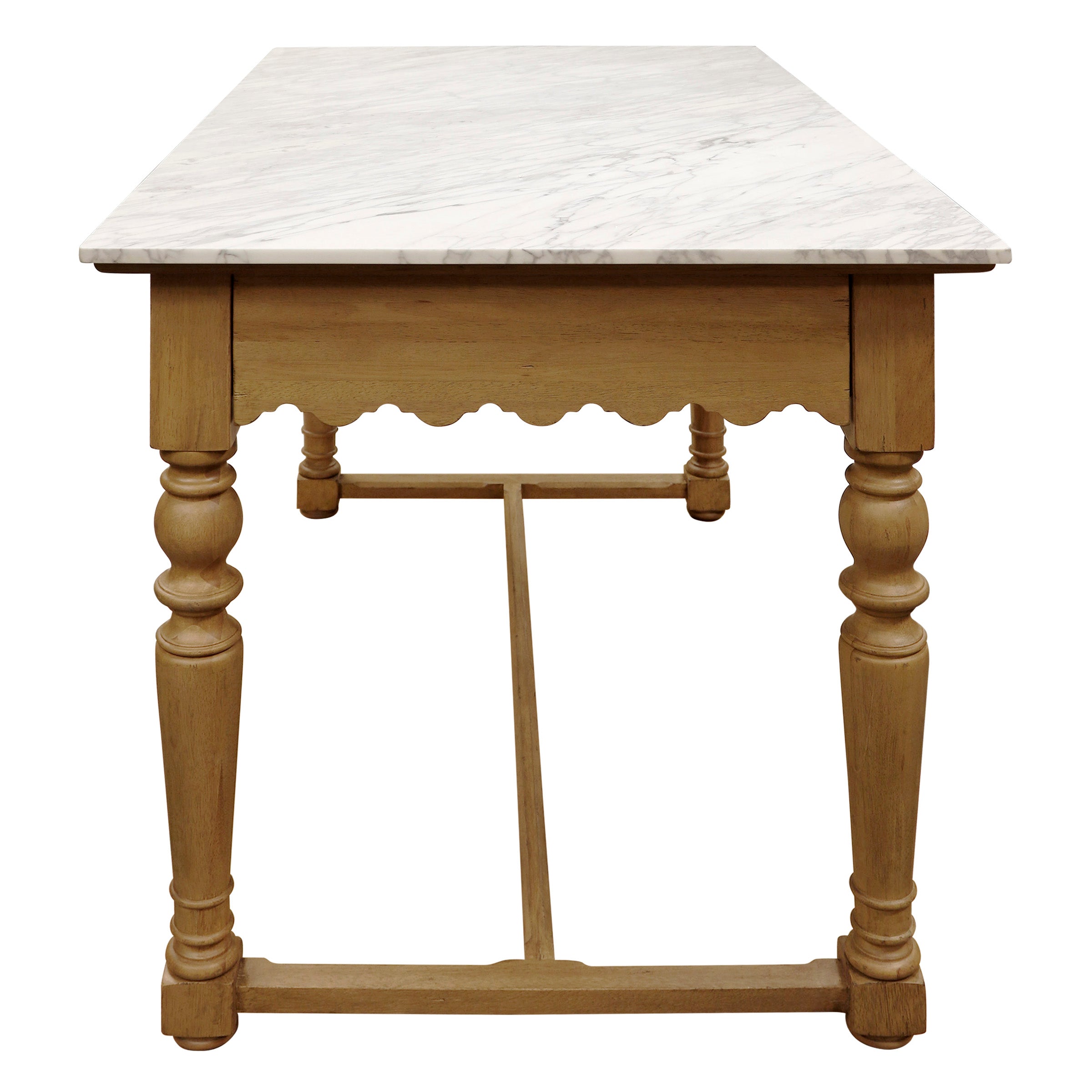 Sadie Scalloped Kitchen Island