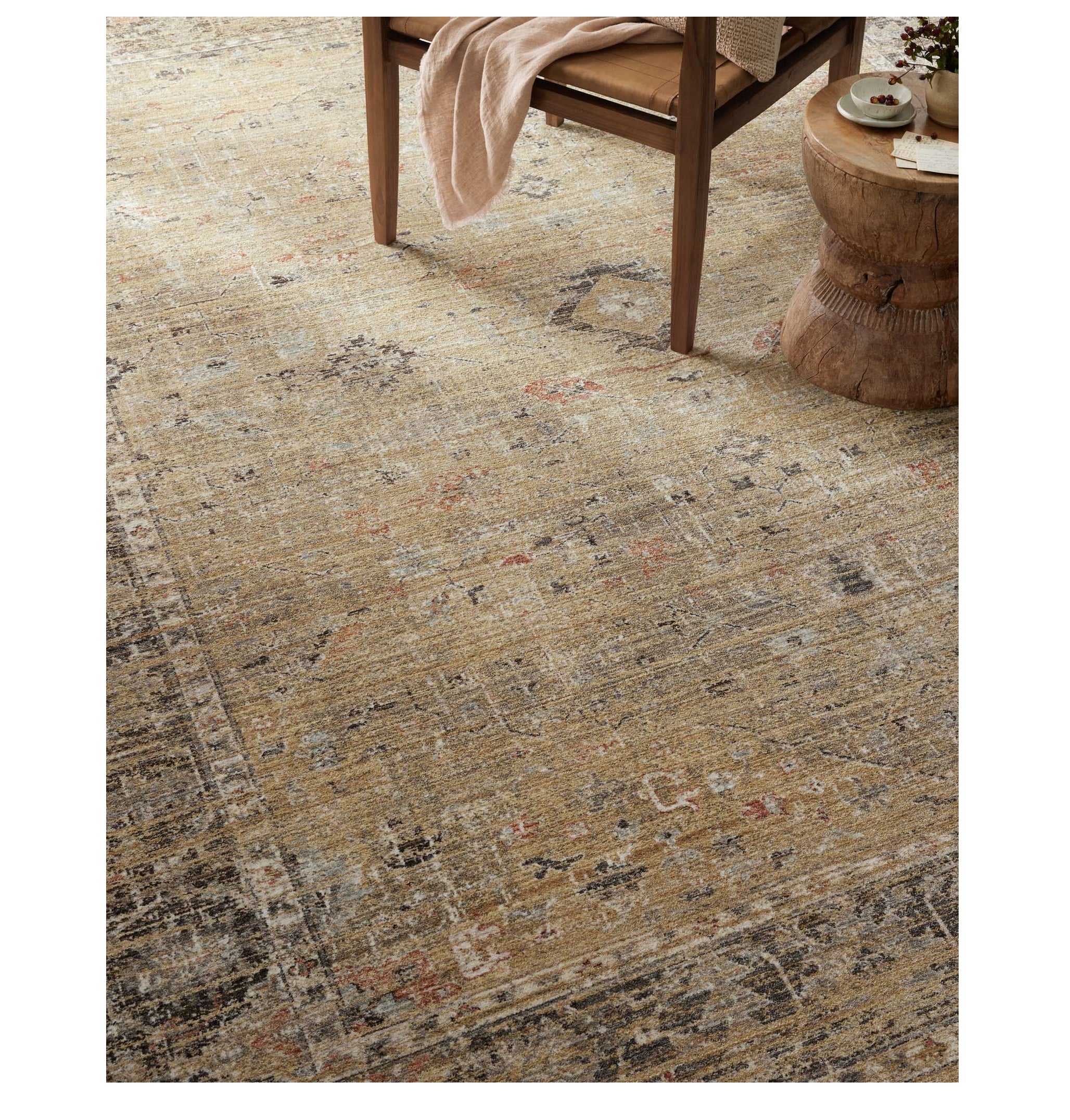 Millie Gold Charcoal Rug