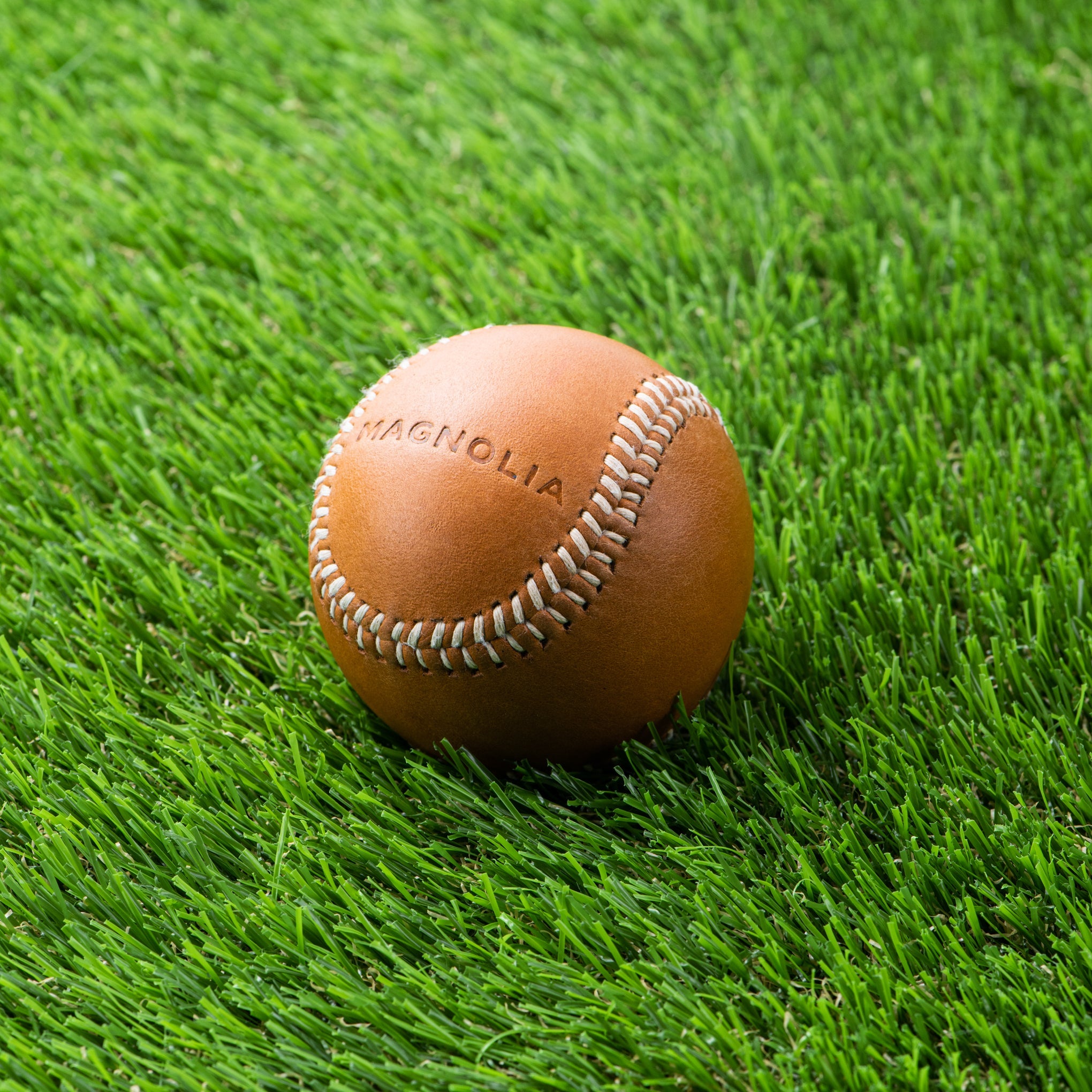 Magnolia Tan Leather Baseball