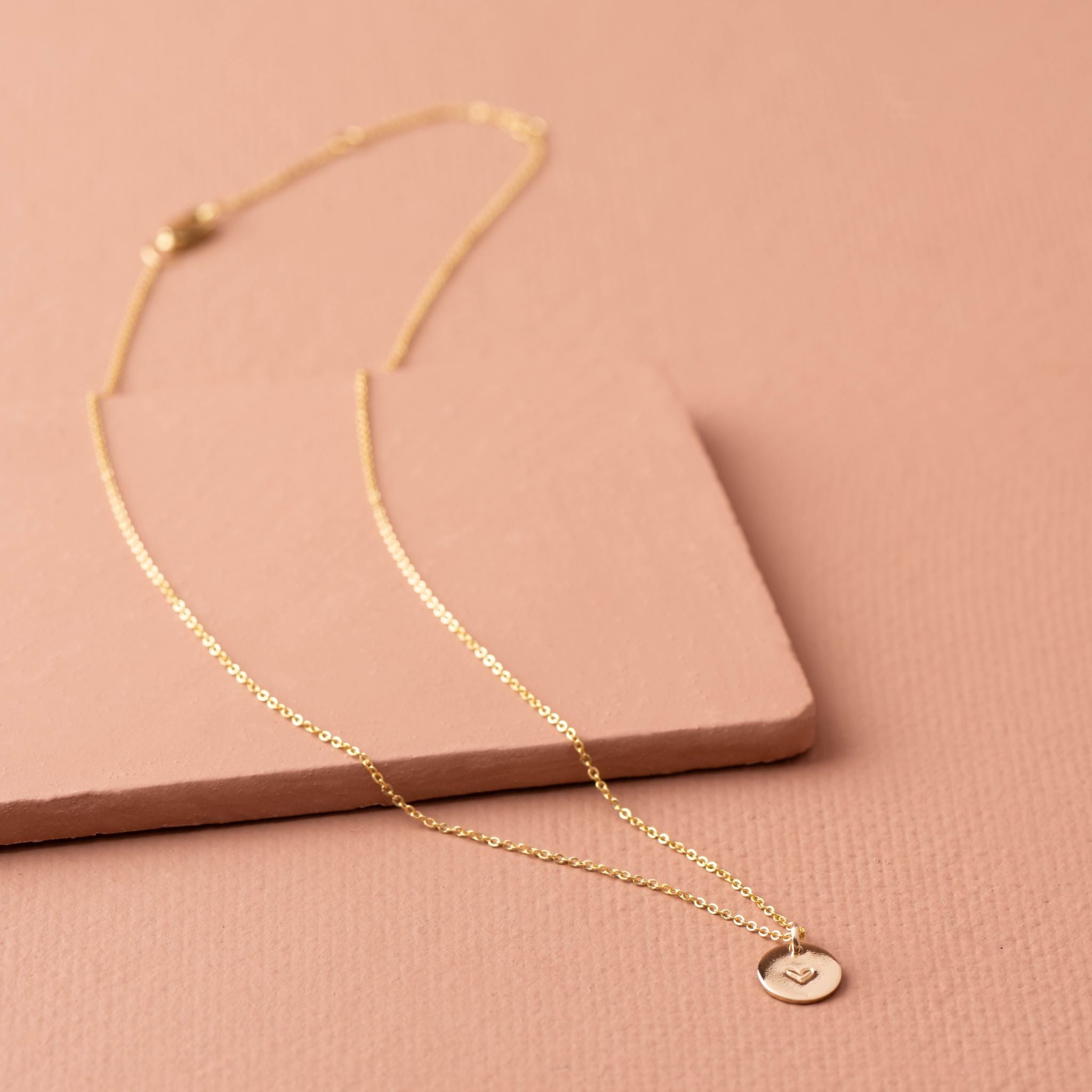 Heart Disc Necklace