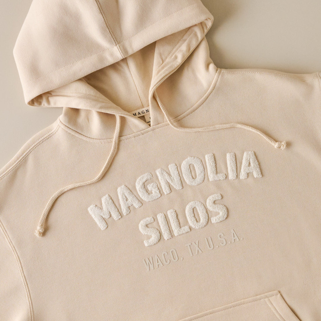 Magnolia Silos Chenille Ivory Soft Fleece Hoodie