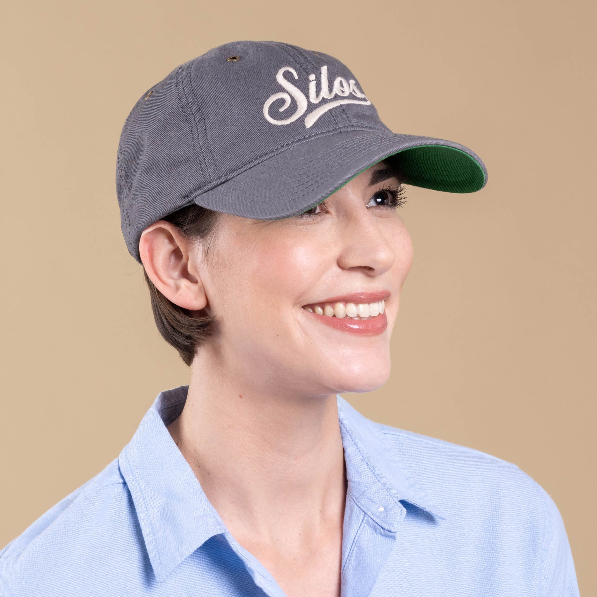 Silos Distressed Charcoal Baseball Hat