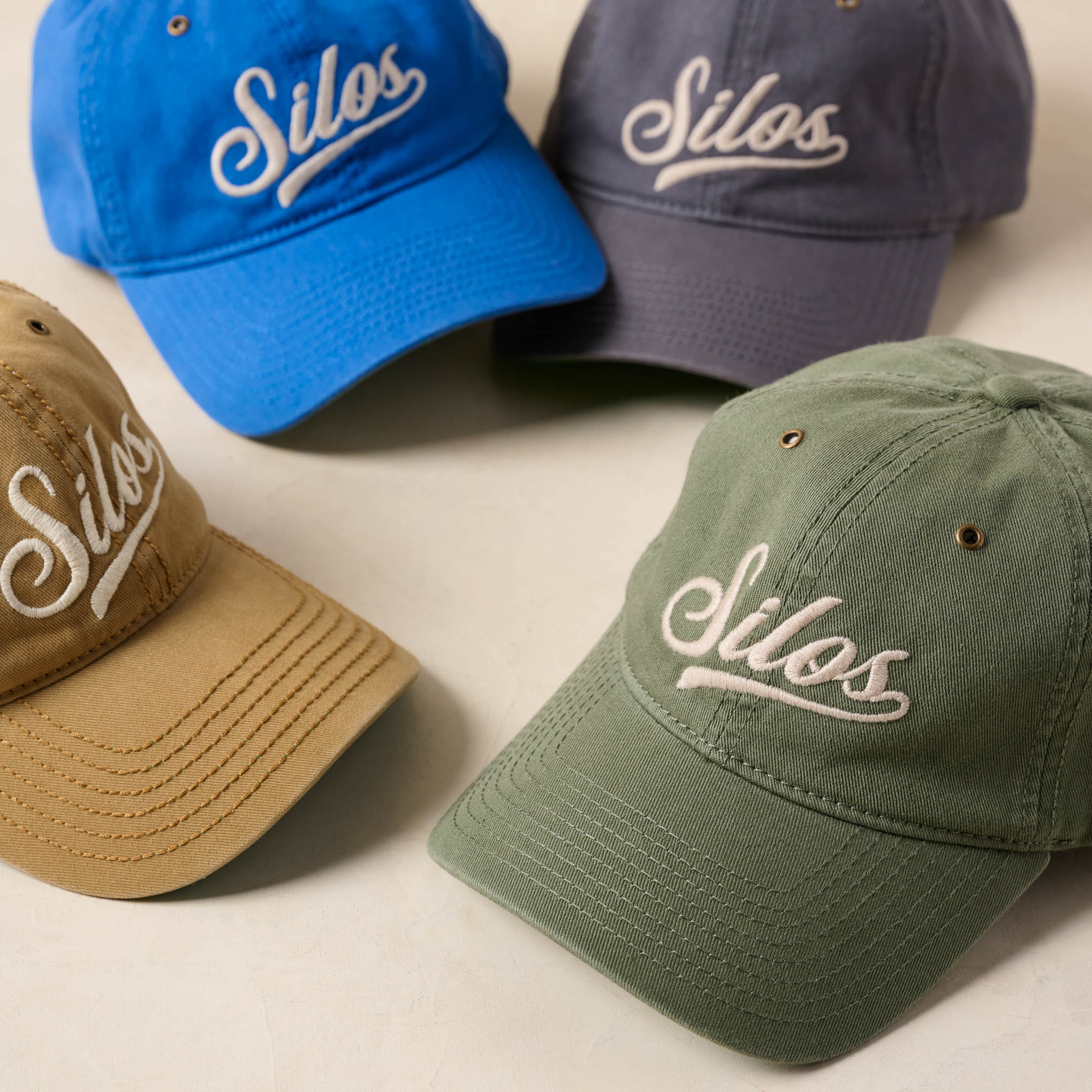 Silos Distressed Charcoal Baseball Hat
