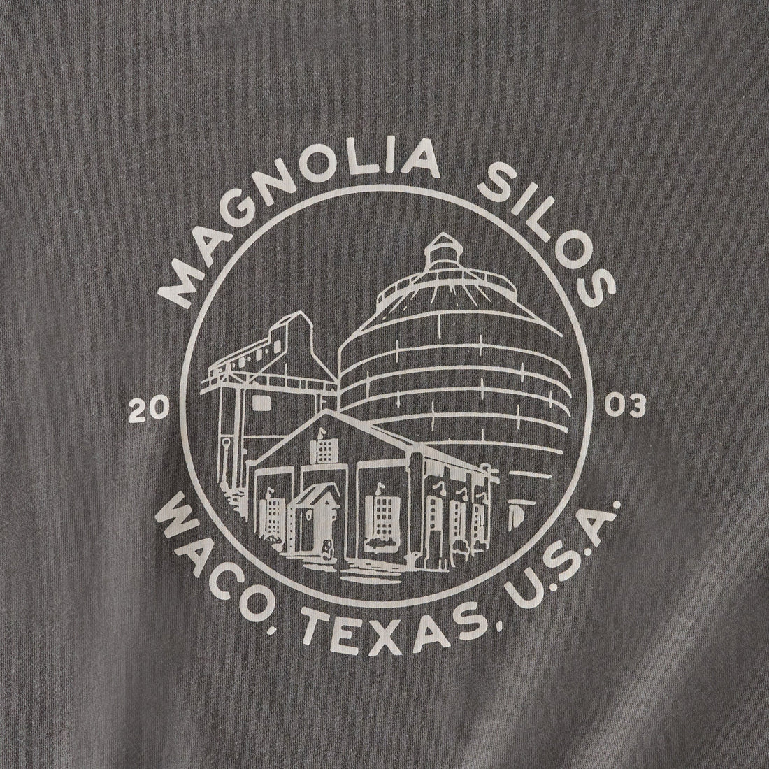 Magnolia Silos Garment Dye Washed Black Sweatshirt