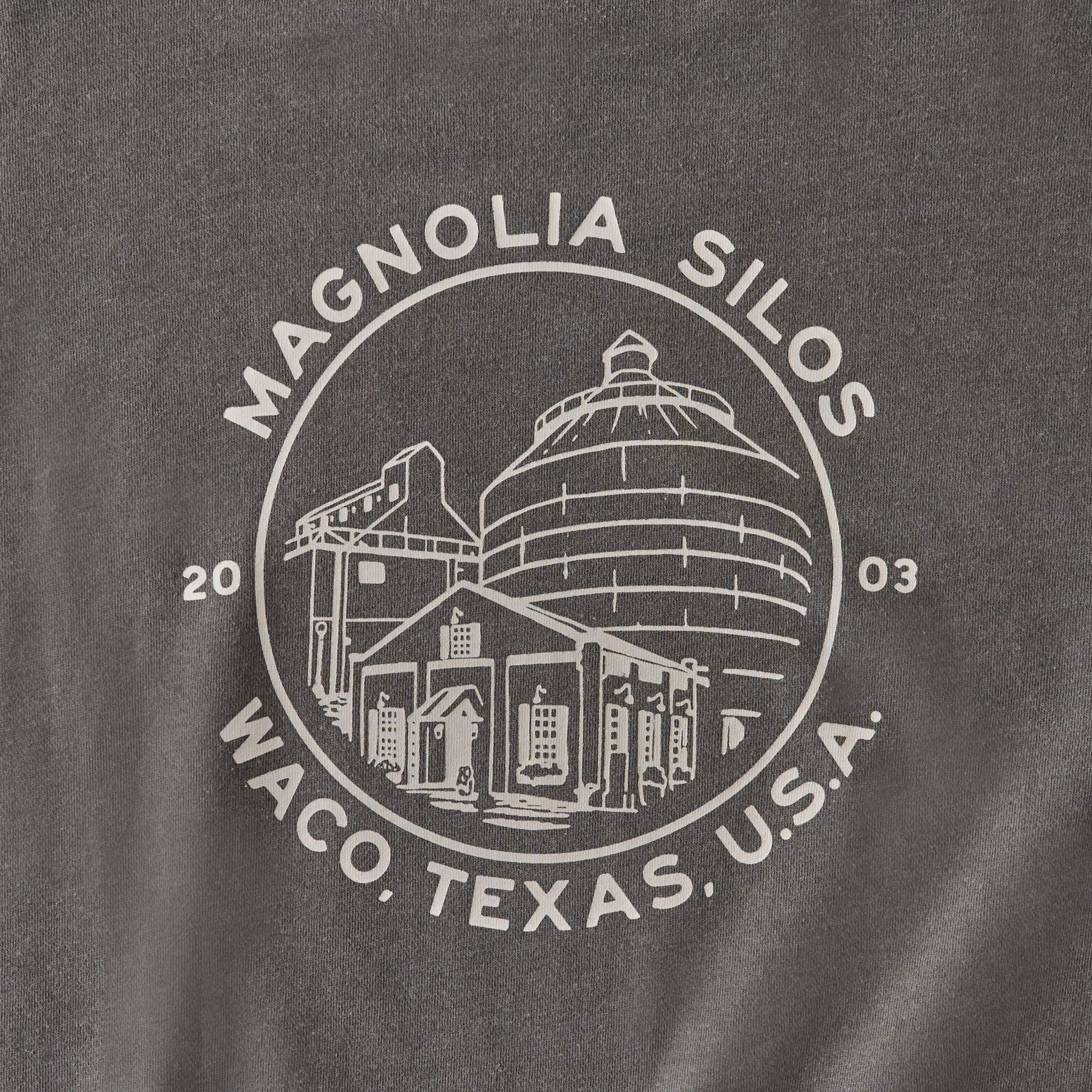 Magnolia Silos Garment Dye Washed Black Sweatshirt
