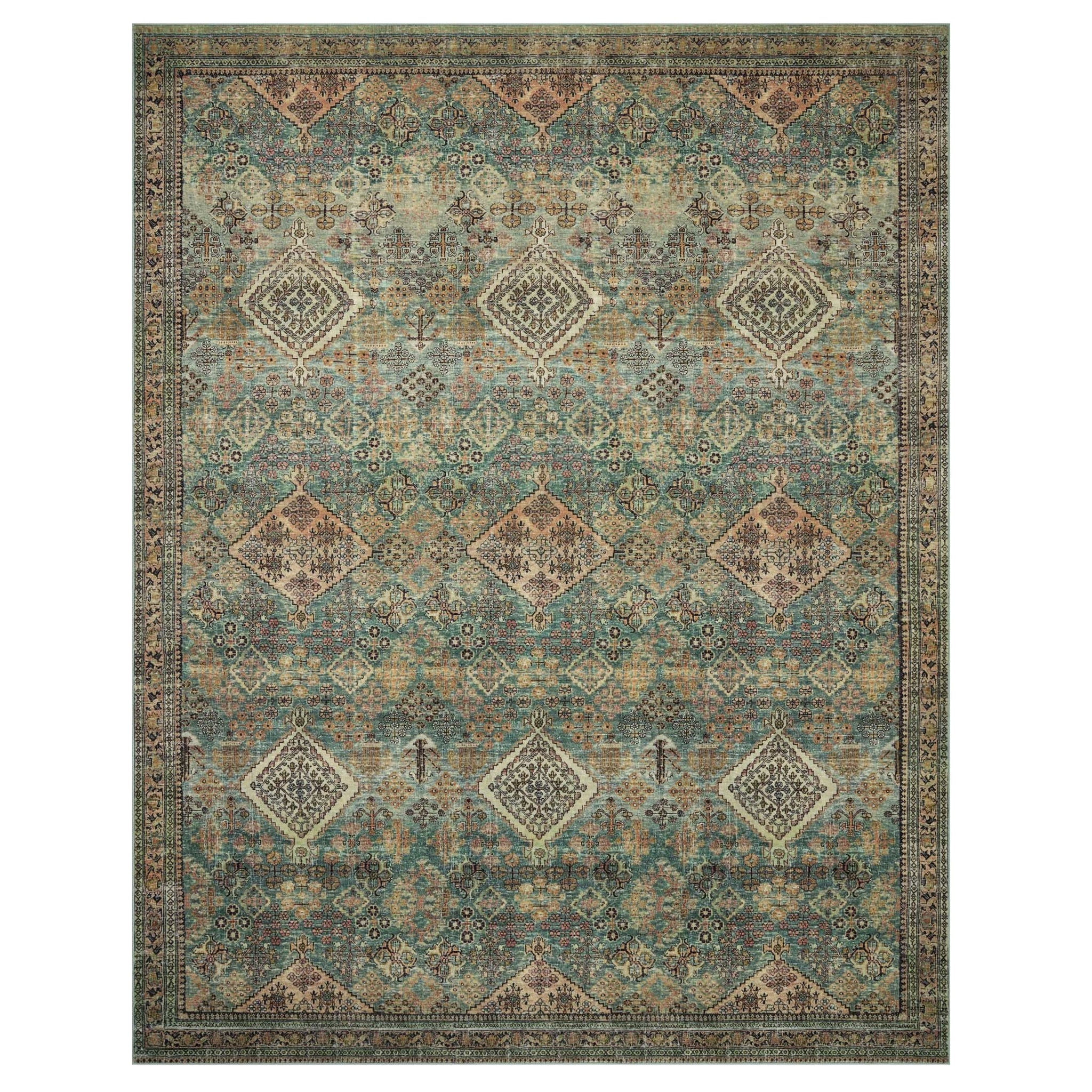 Sinclair Turquoise Multi Rug