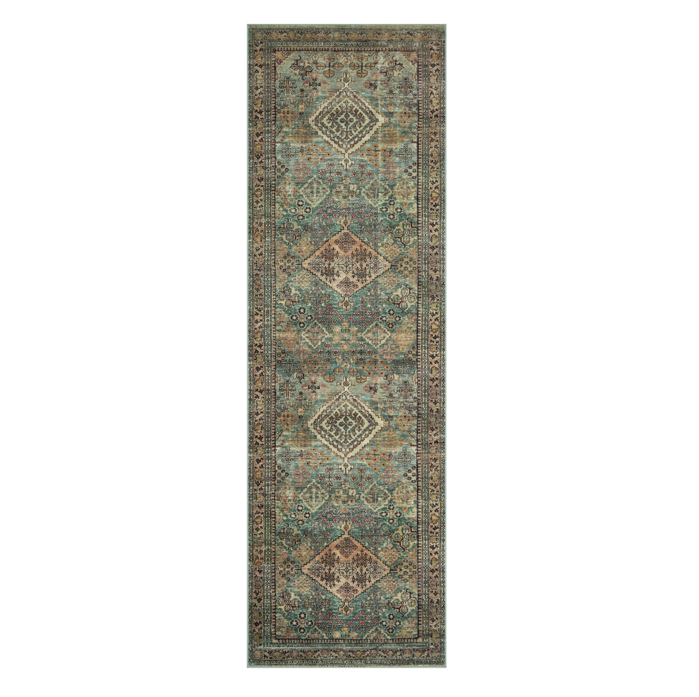 Sinclair Turquoise Multi Rug