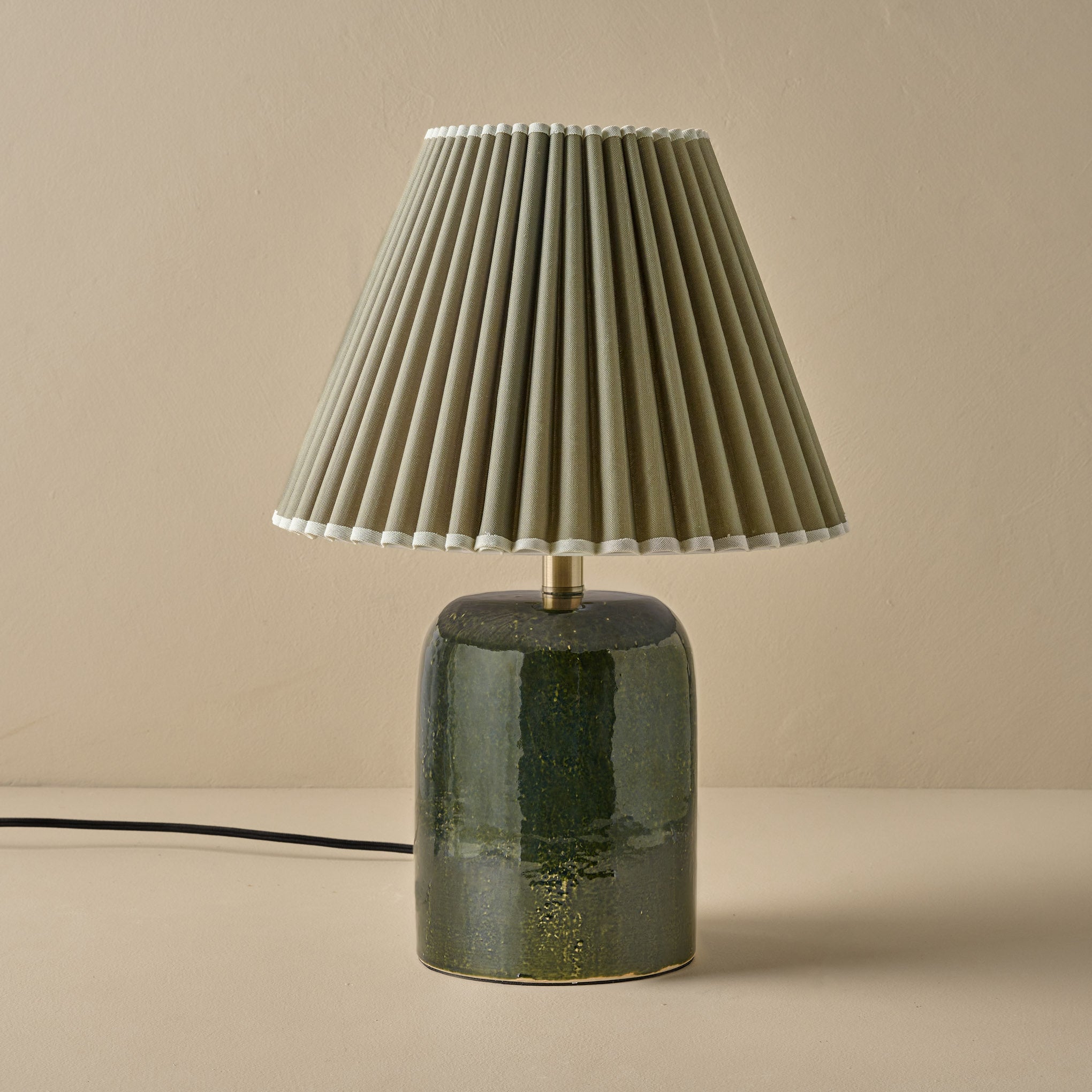 Farrah Table Lamp - Textured Green