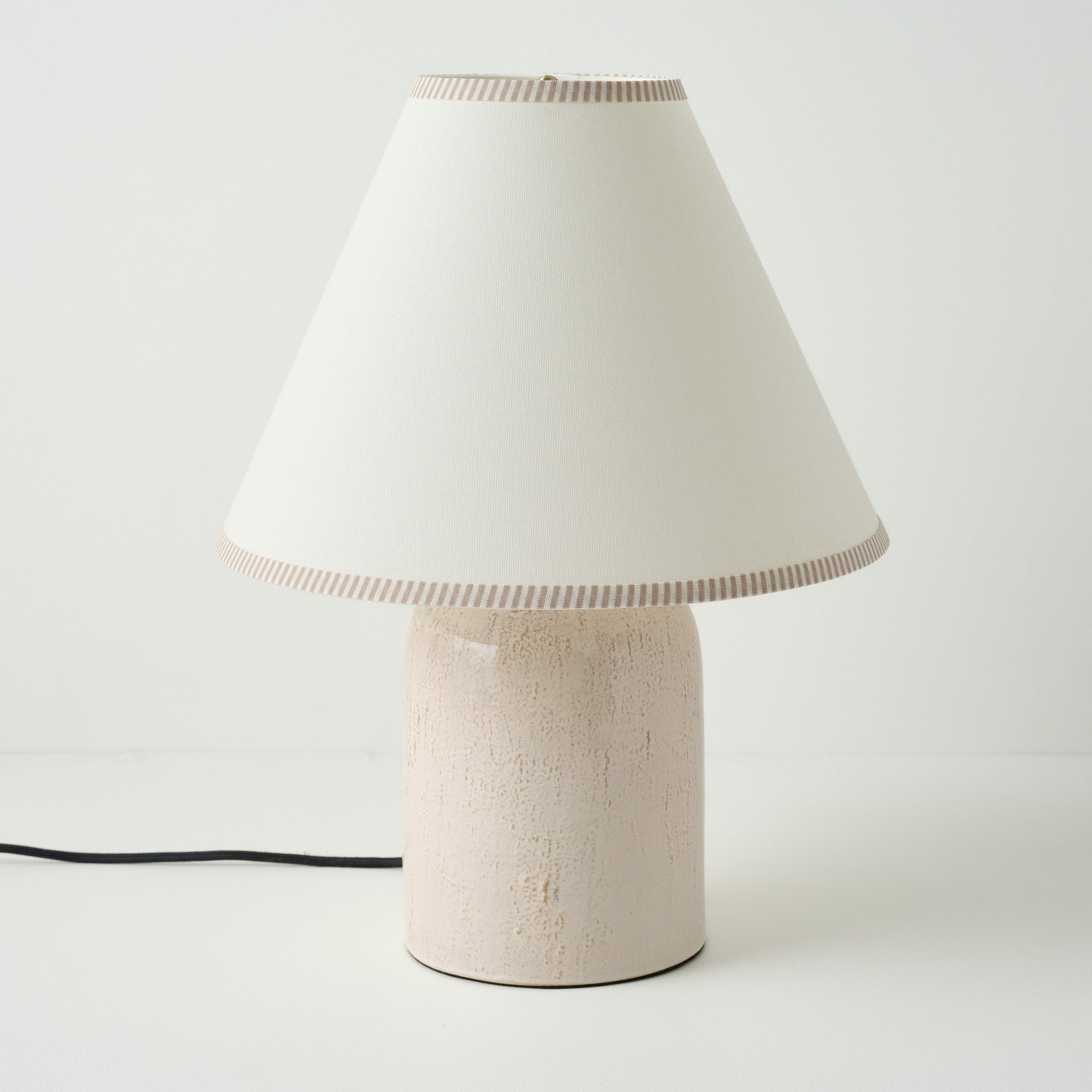 Farrah Table Lamp - Textured Cream