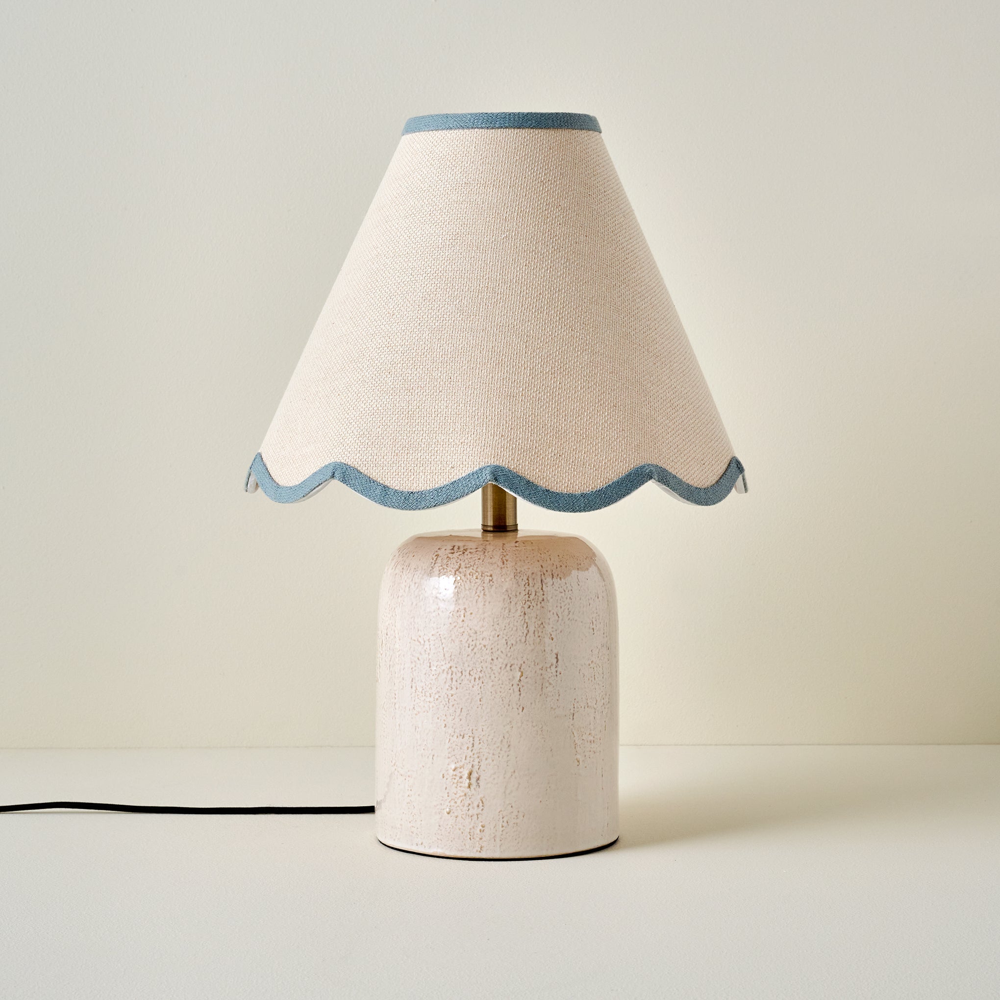 Farrah Table Lamp - Textured Cream