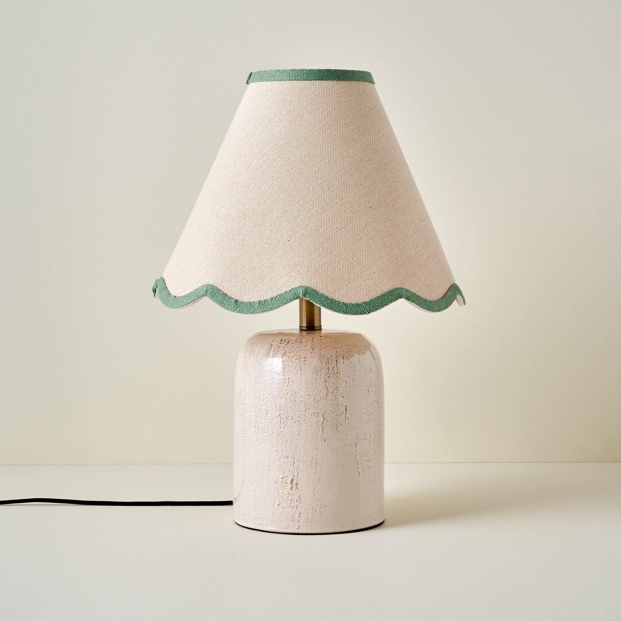 Farrah Table Lamp - Textured Cream