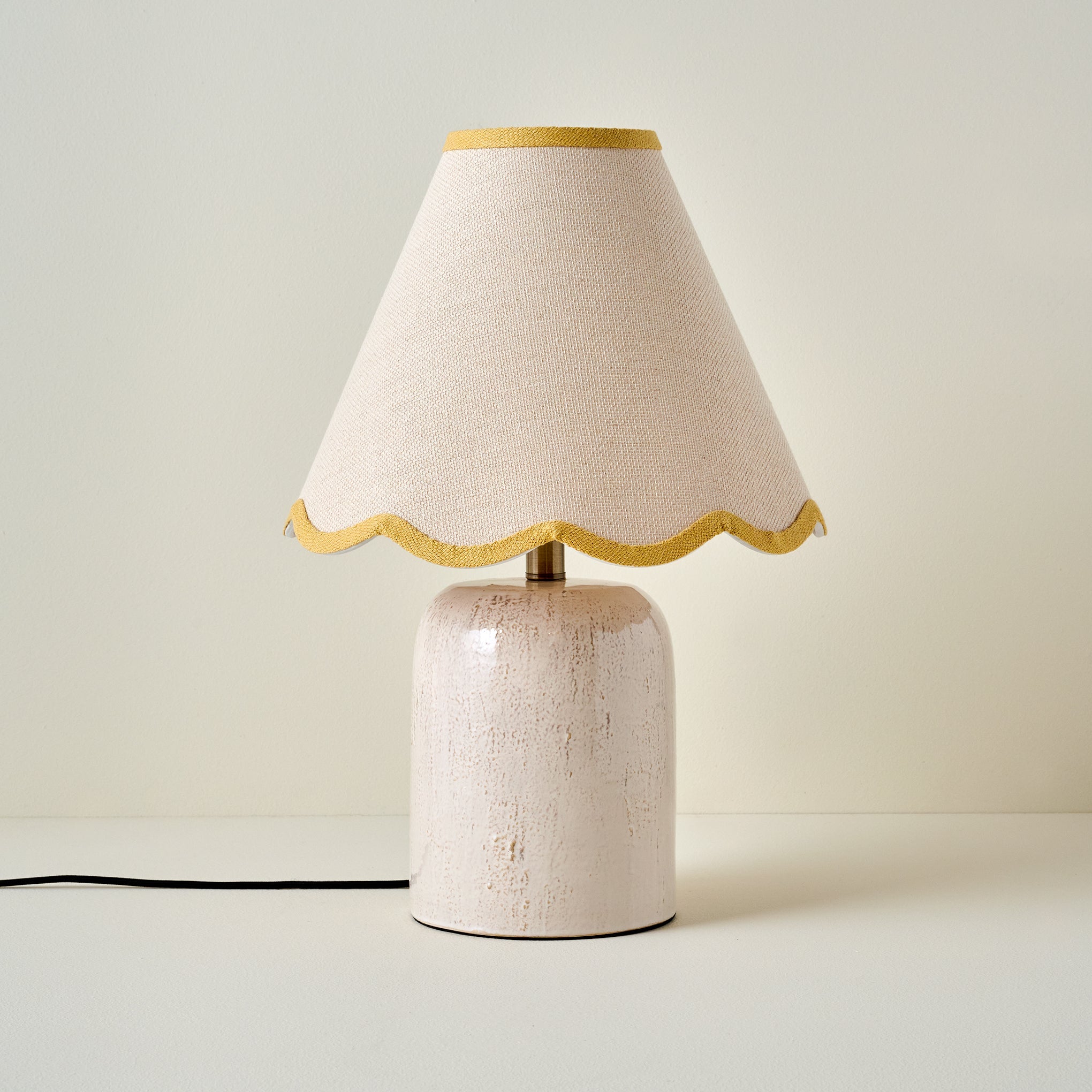 Farrah Table Lamp - Textured Cream