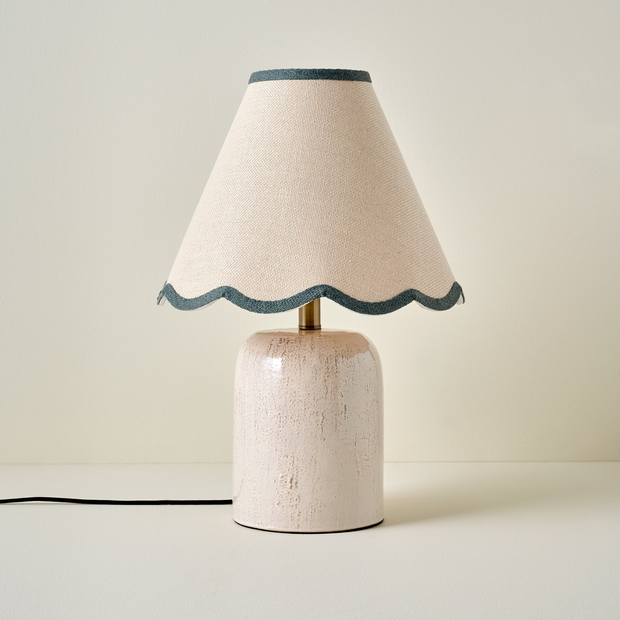 Farrah Table Lamp - Textured Cream