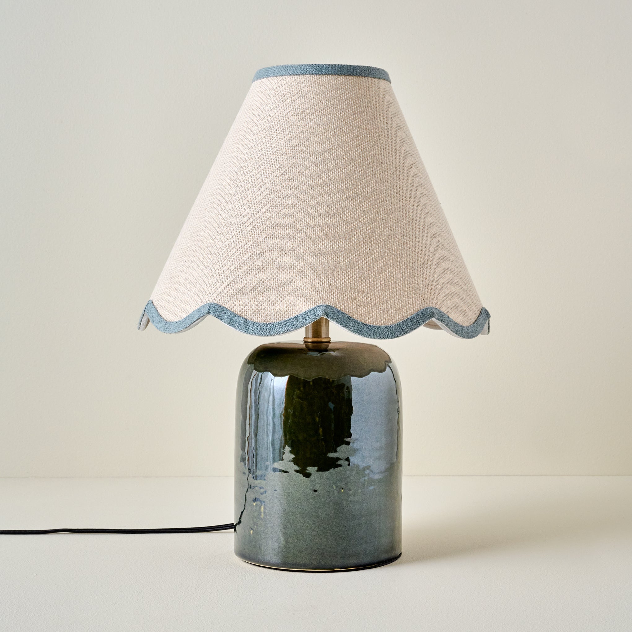 Farrah Table Lamp - Textured Green