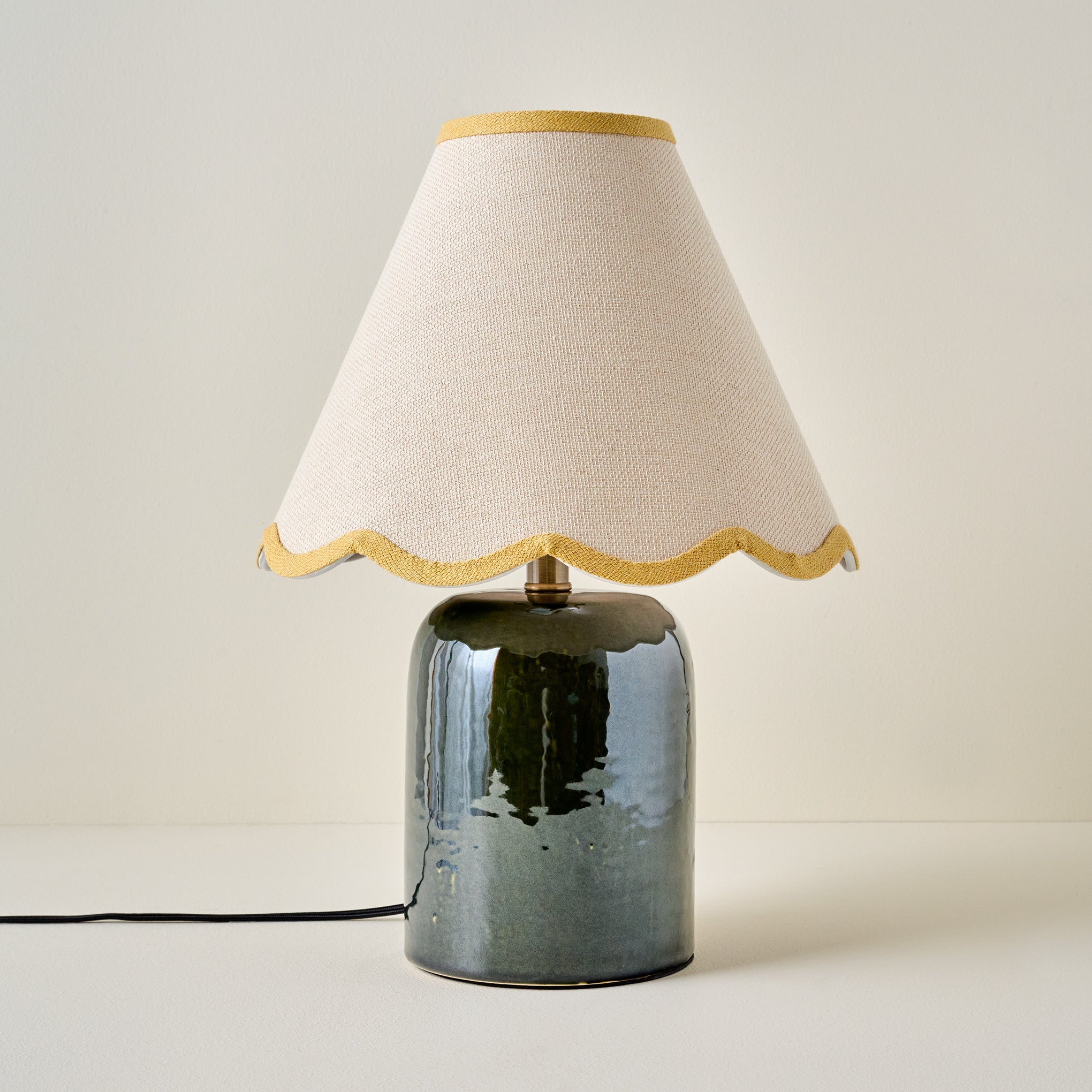Farrah Table Lamp - Textured Green