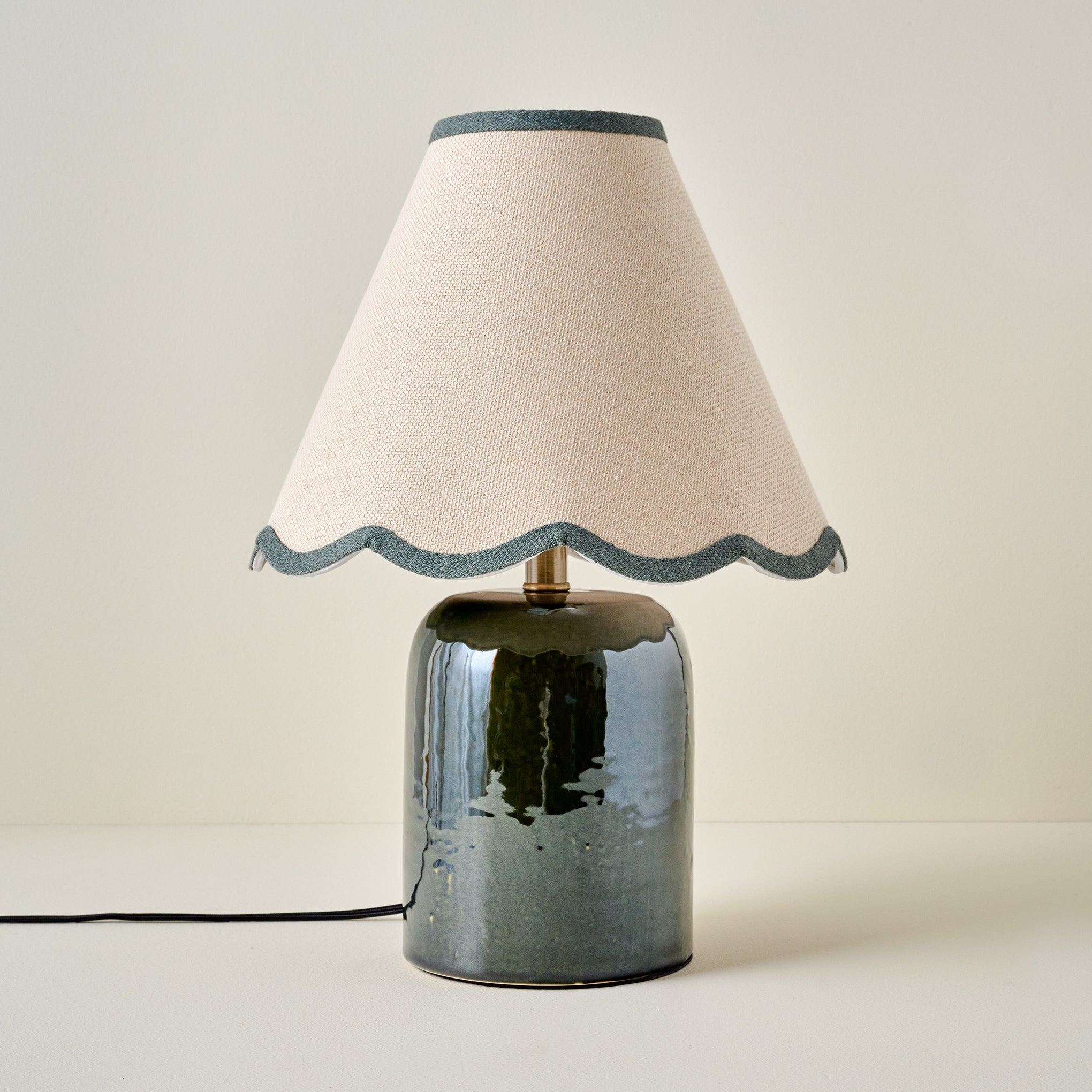 Farrah Table Lamp - Textured Green
