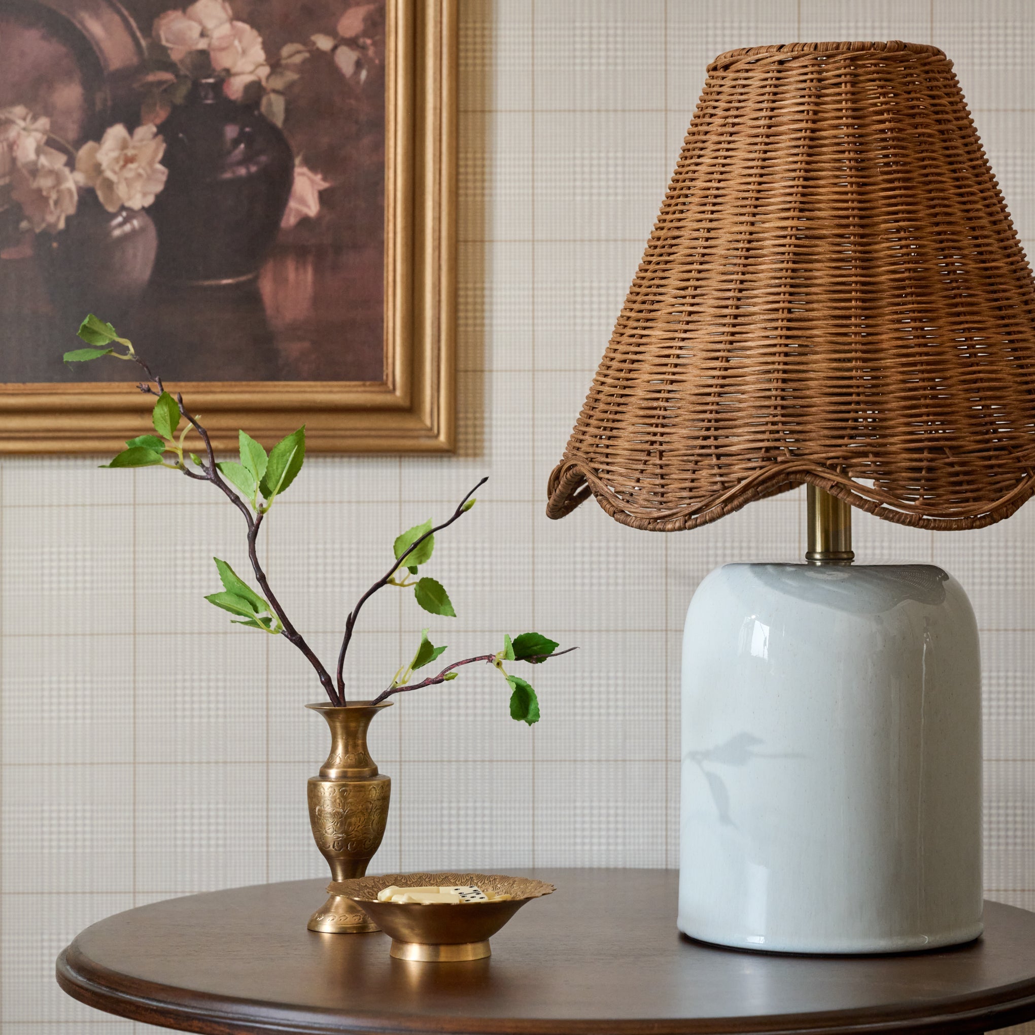 Farrah Table Lamp - Mist Blue