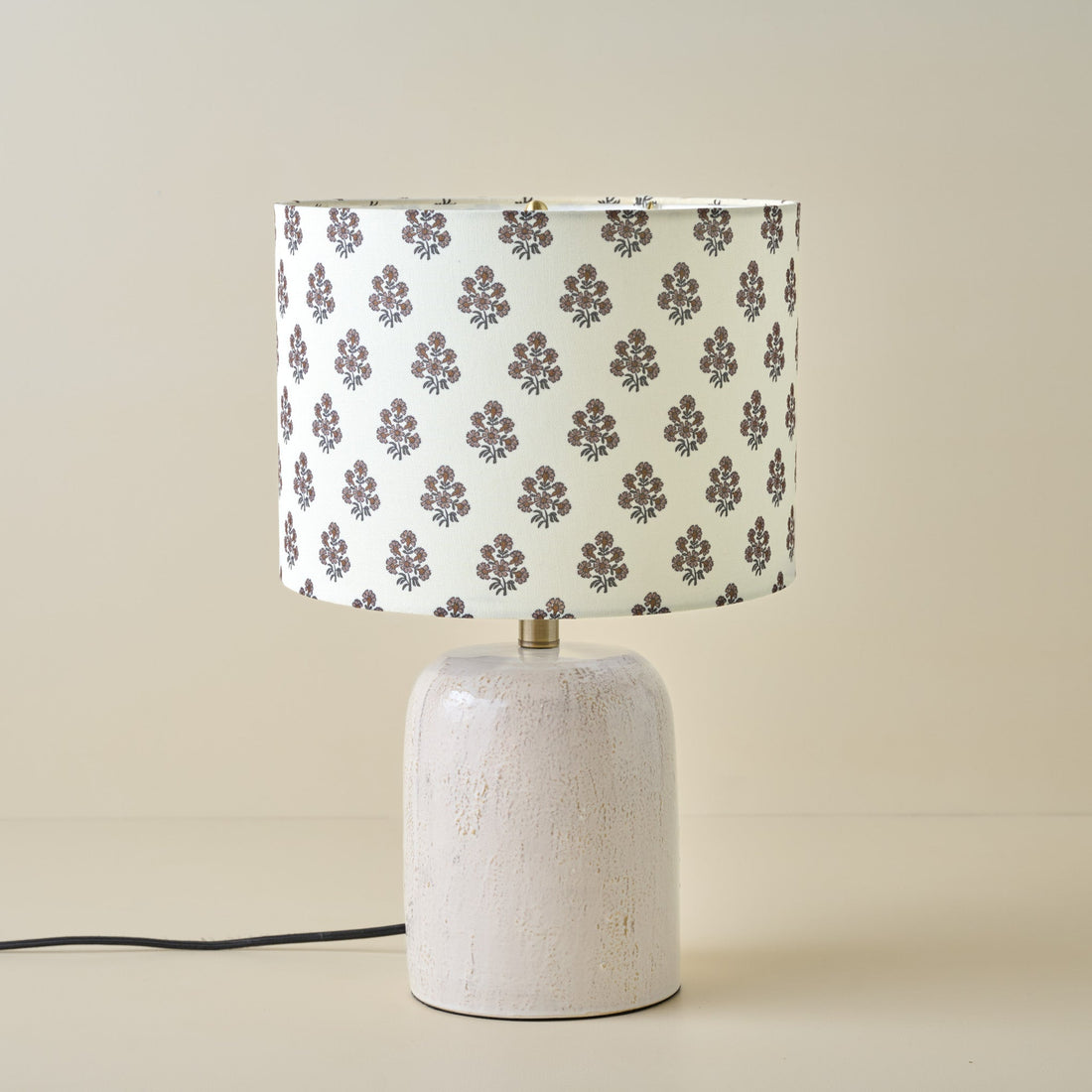 Farrah Table Lamp - Textured Cream