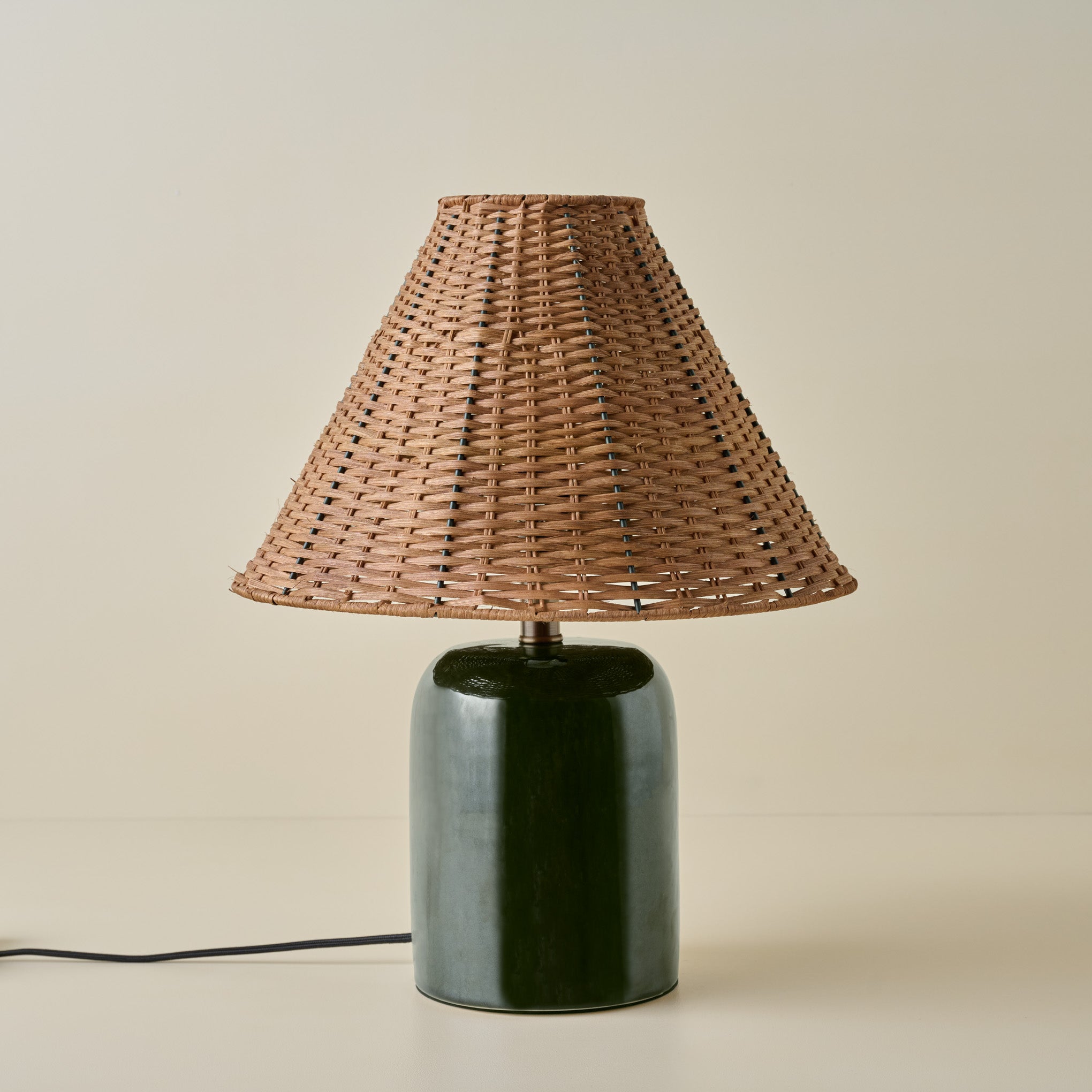 Farrah Table Lamp - Textured Green