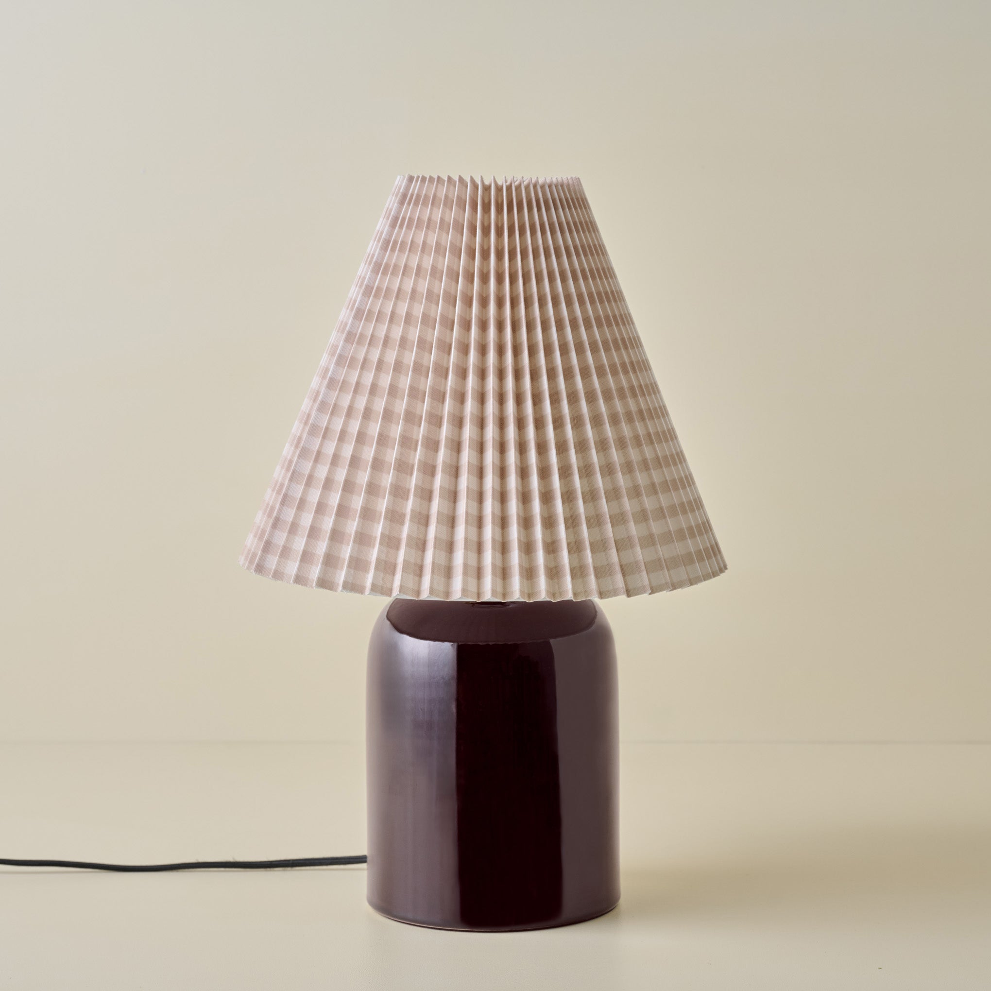 Farrah Table Lamp - Deep Burgundy