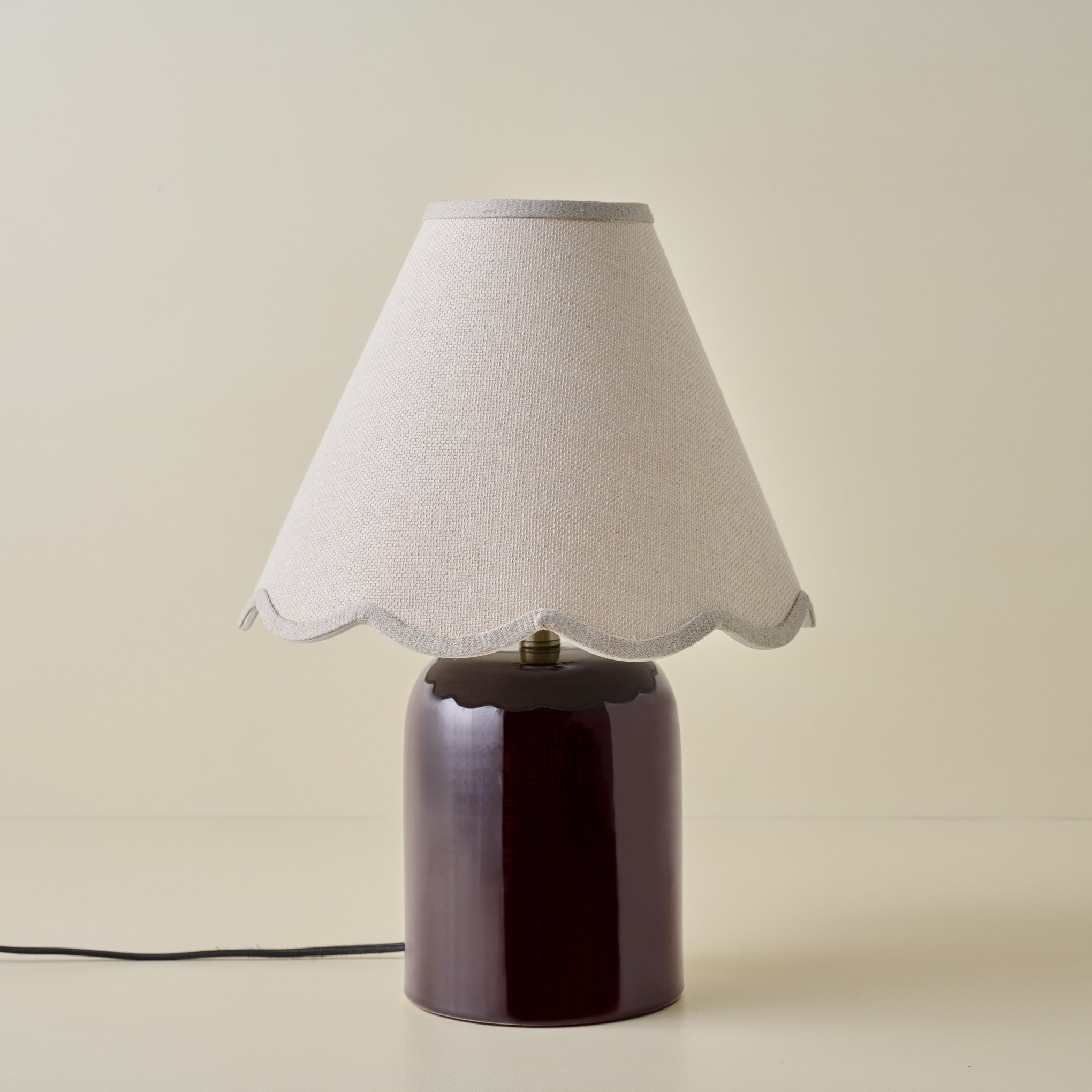 Farrah Table Lamp - Deep Burgundy