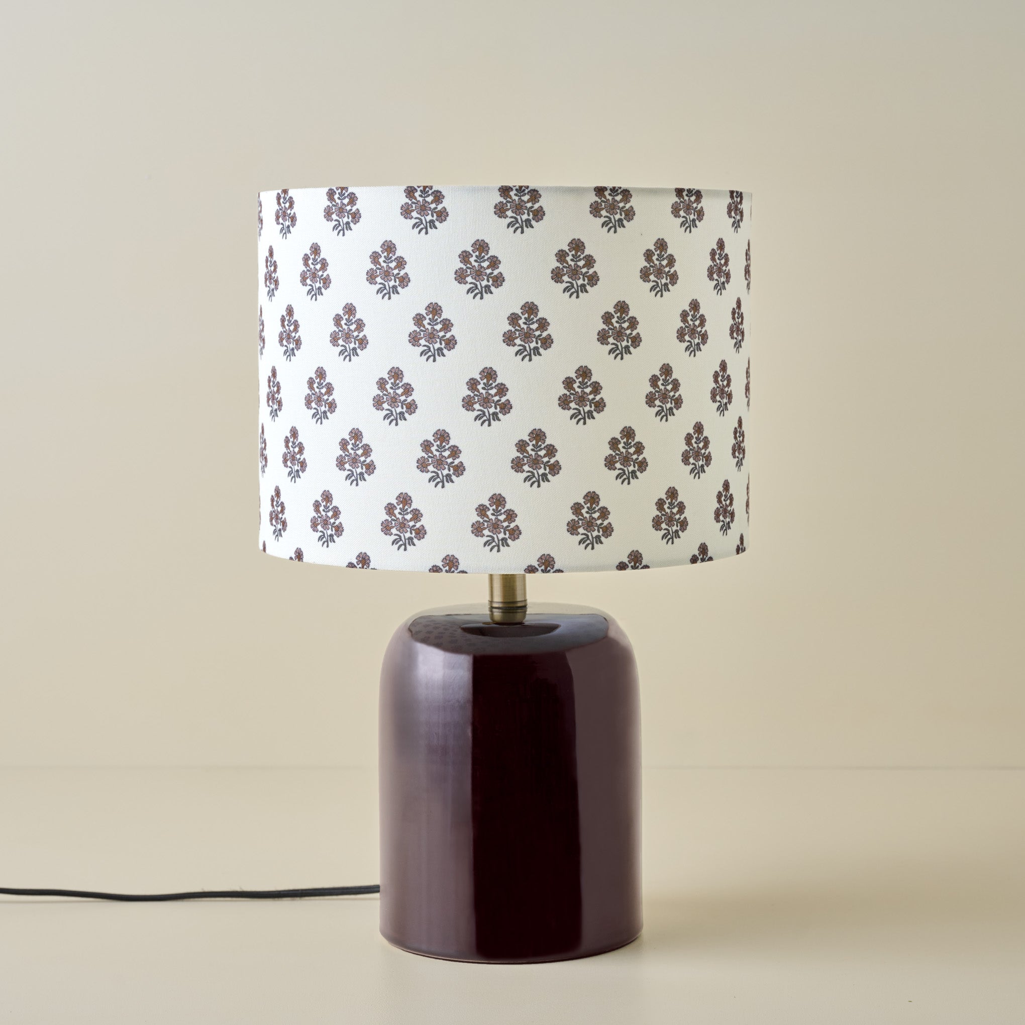 Farrah Table Lamp - Deep Burgundy