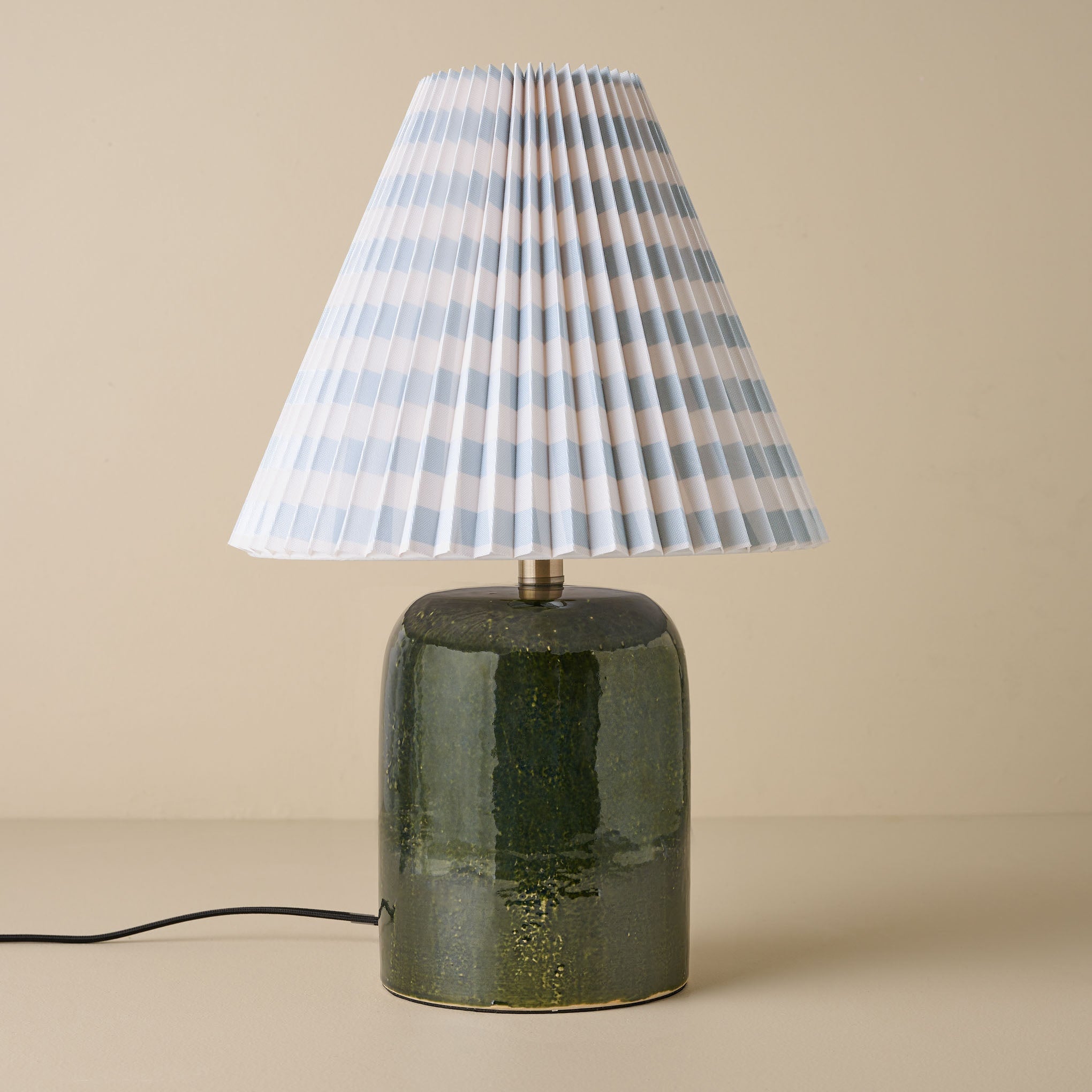 Farrah Table Lamp - Textured Green