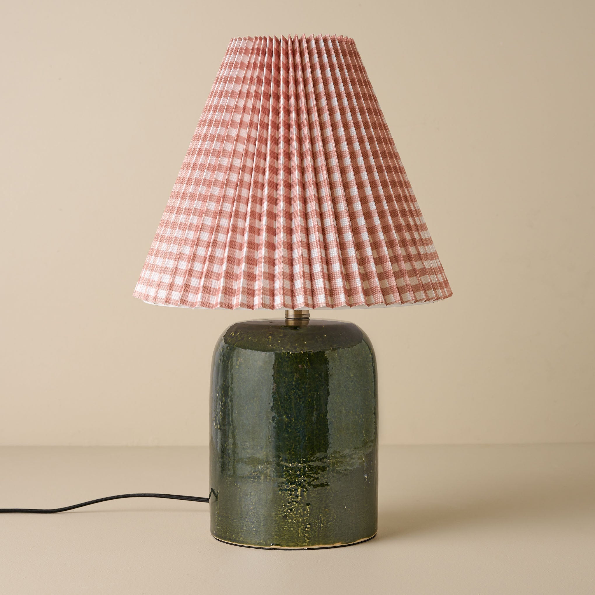 Farrah Table Lamp - Textured Green