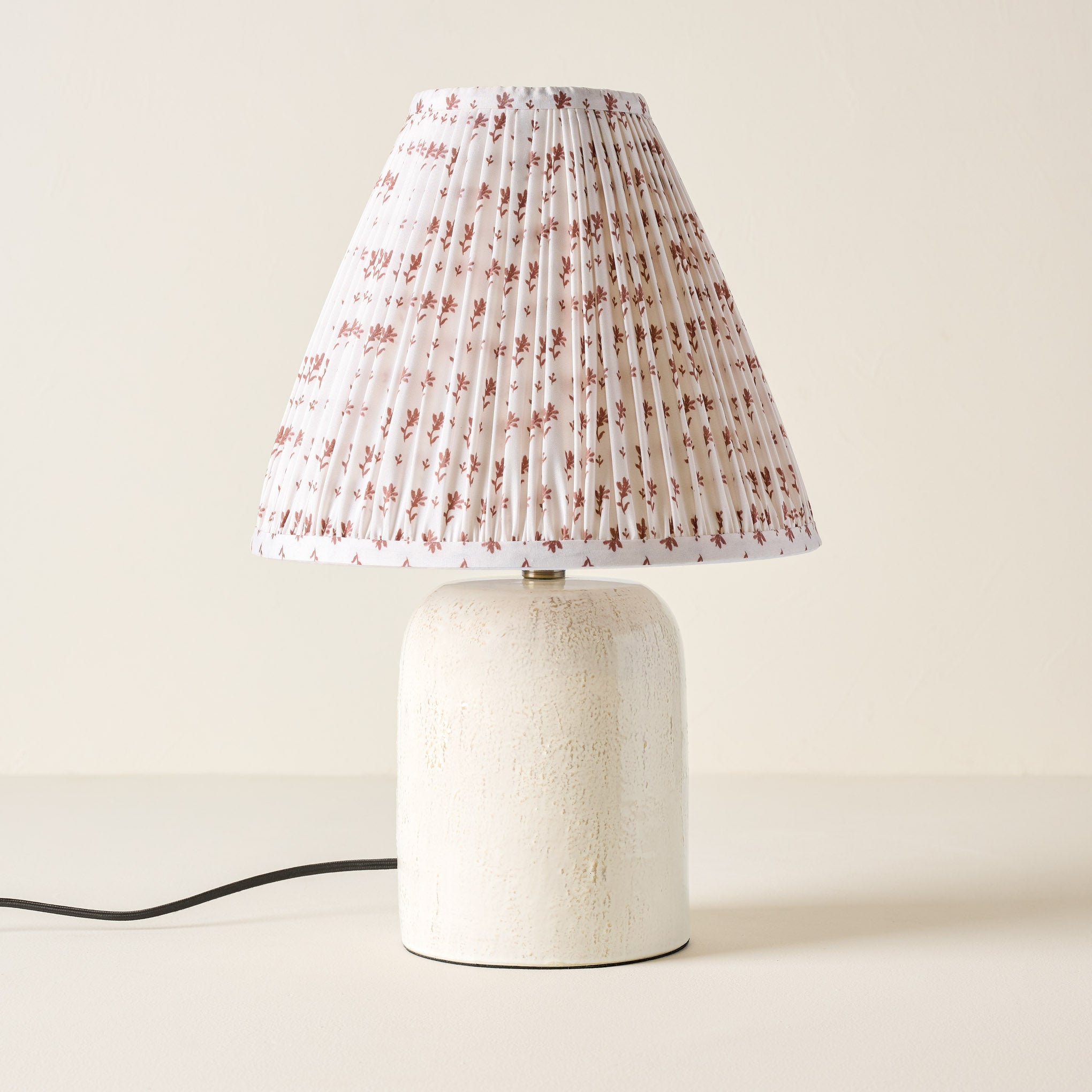 Farrah Table Lamp - Textured Cream
