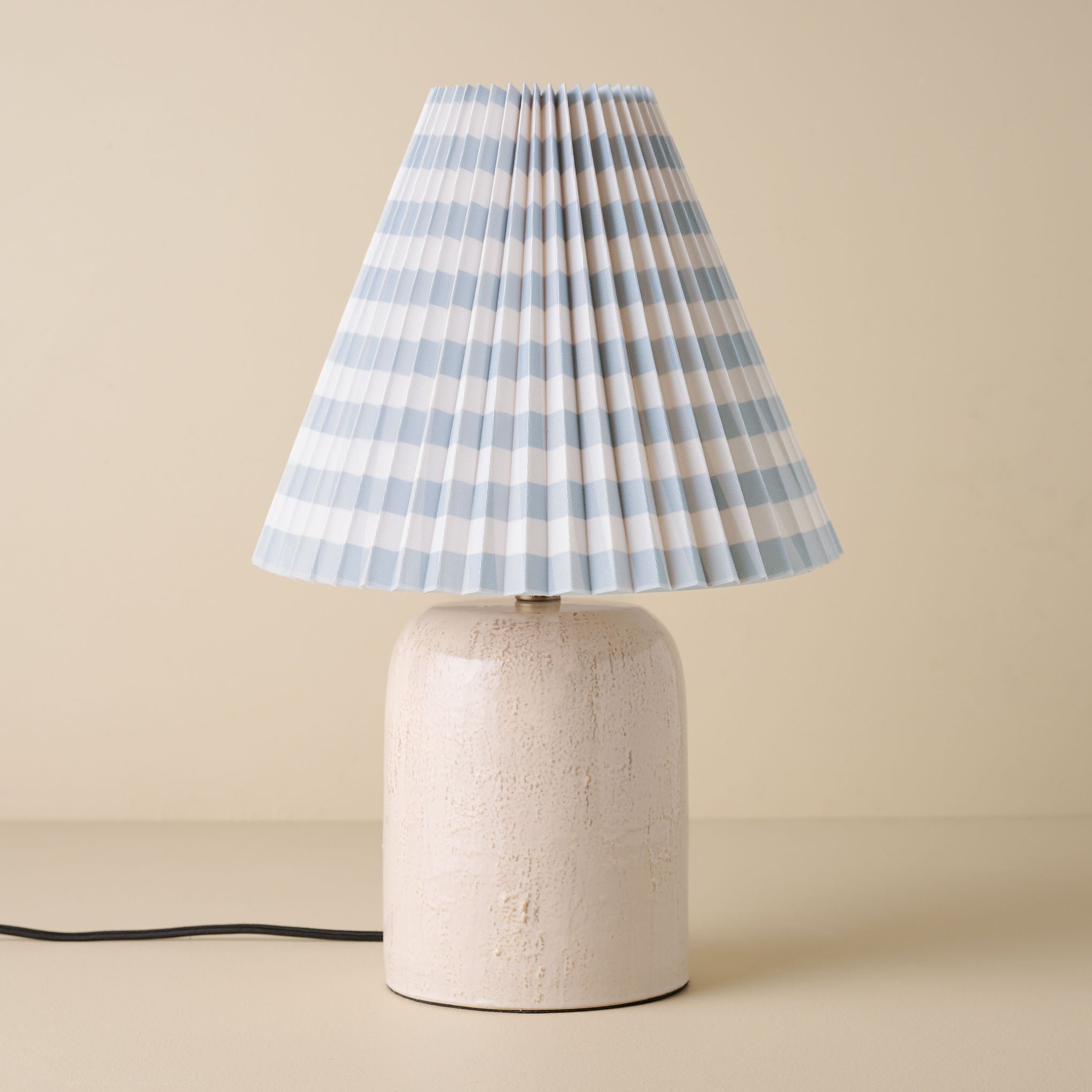 Farrah Table Lamp - Textured Cream