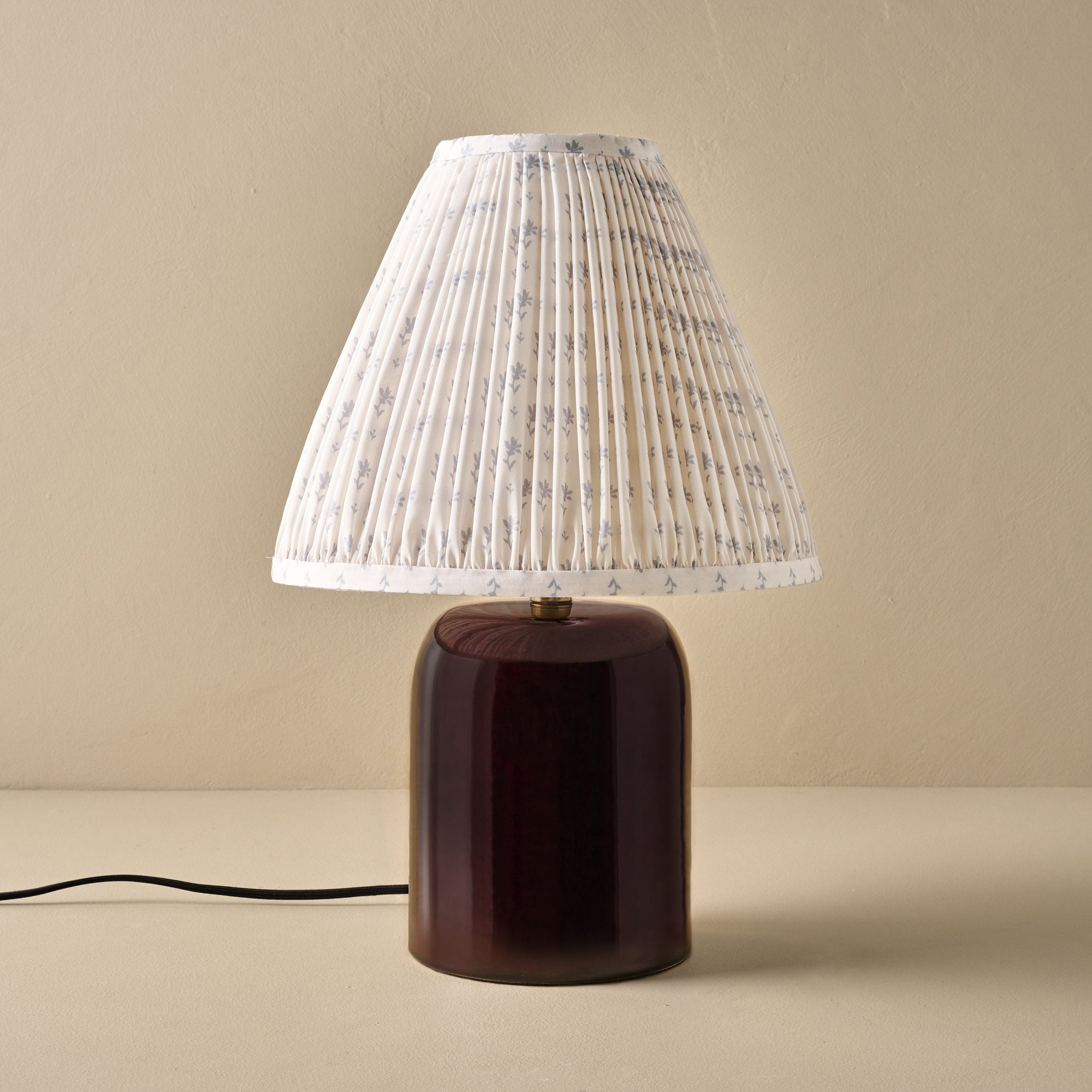 Farrah Table Lamp - Deep Burgundy