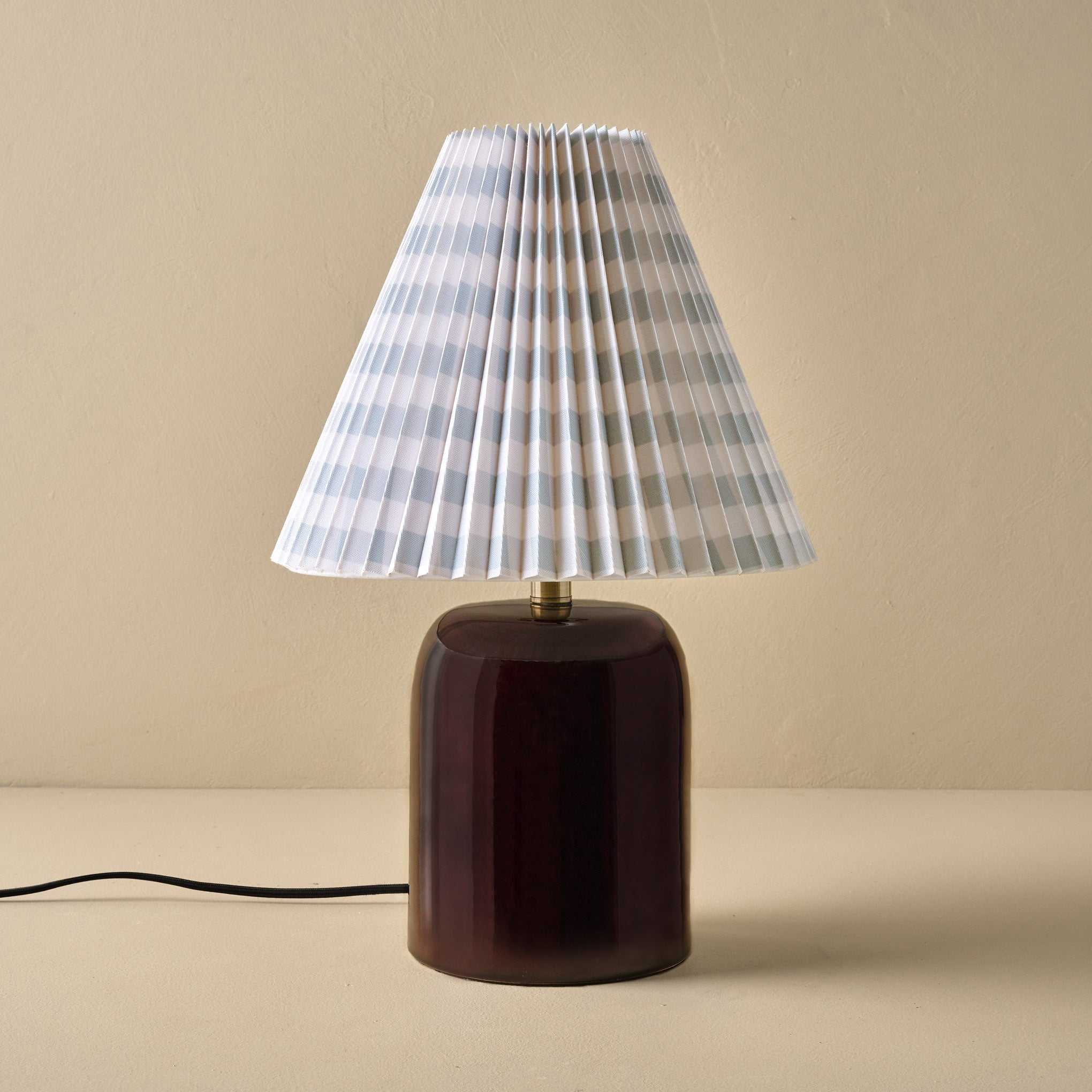 Farrah Table Lamp - Deep Burgundy