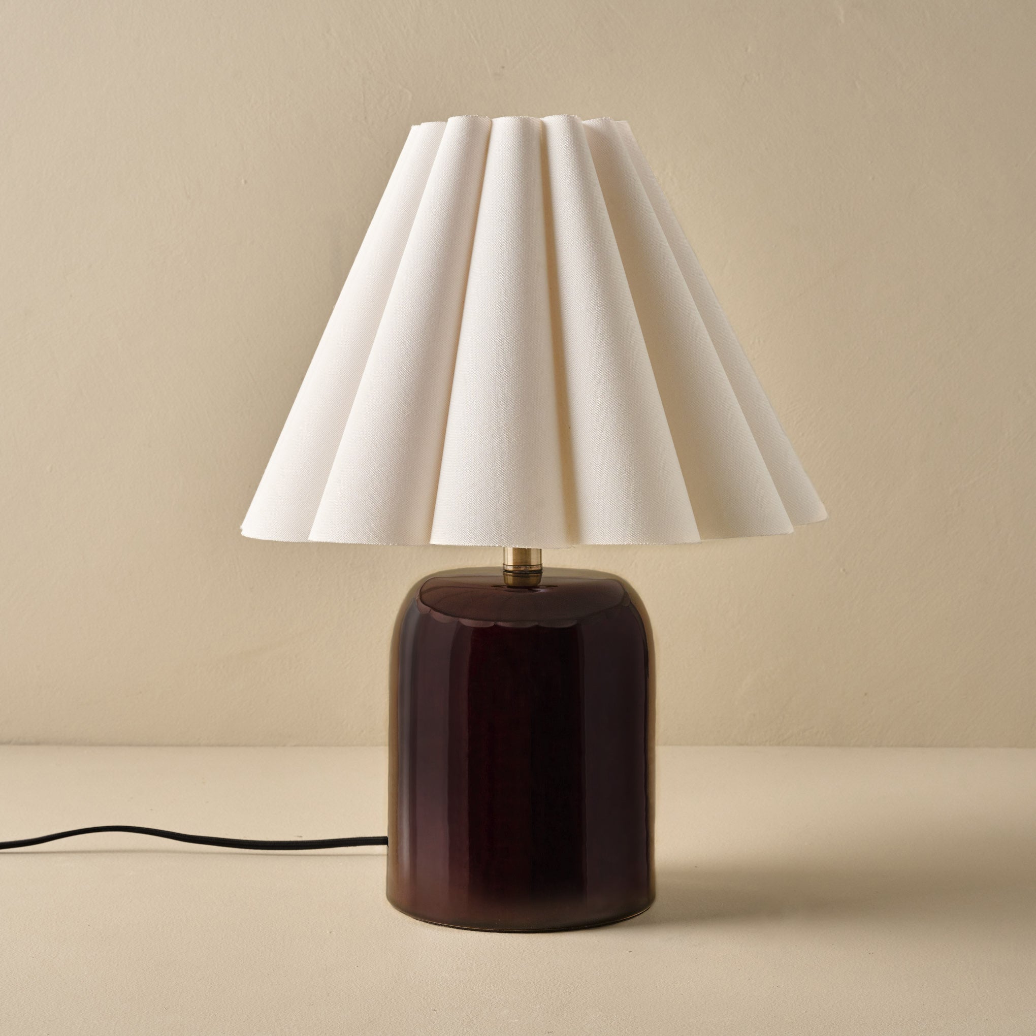 Farrah Table Lamp - Deep Burgundy