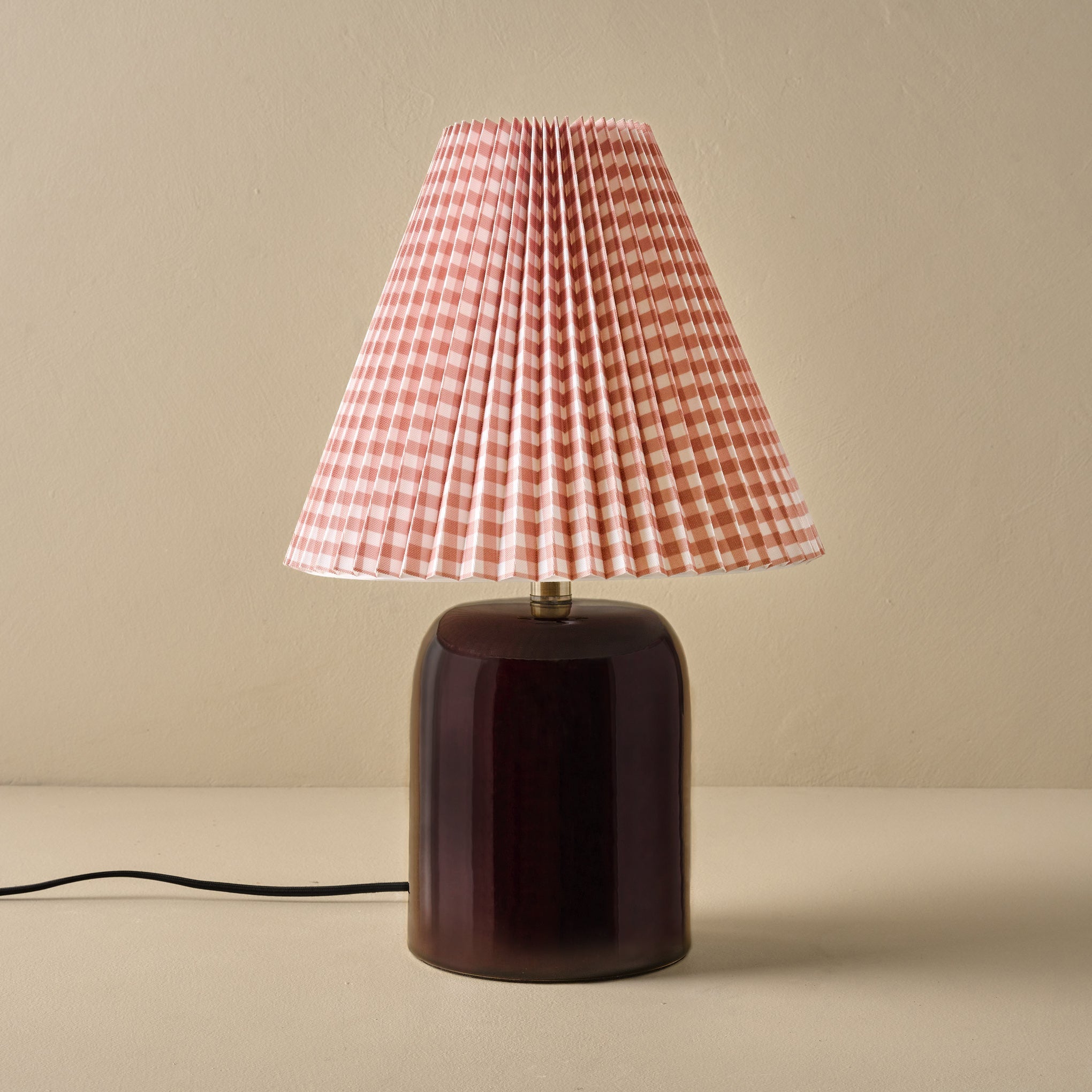 Farrah Table Lamp - Deep Burgundy