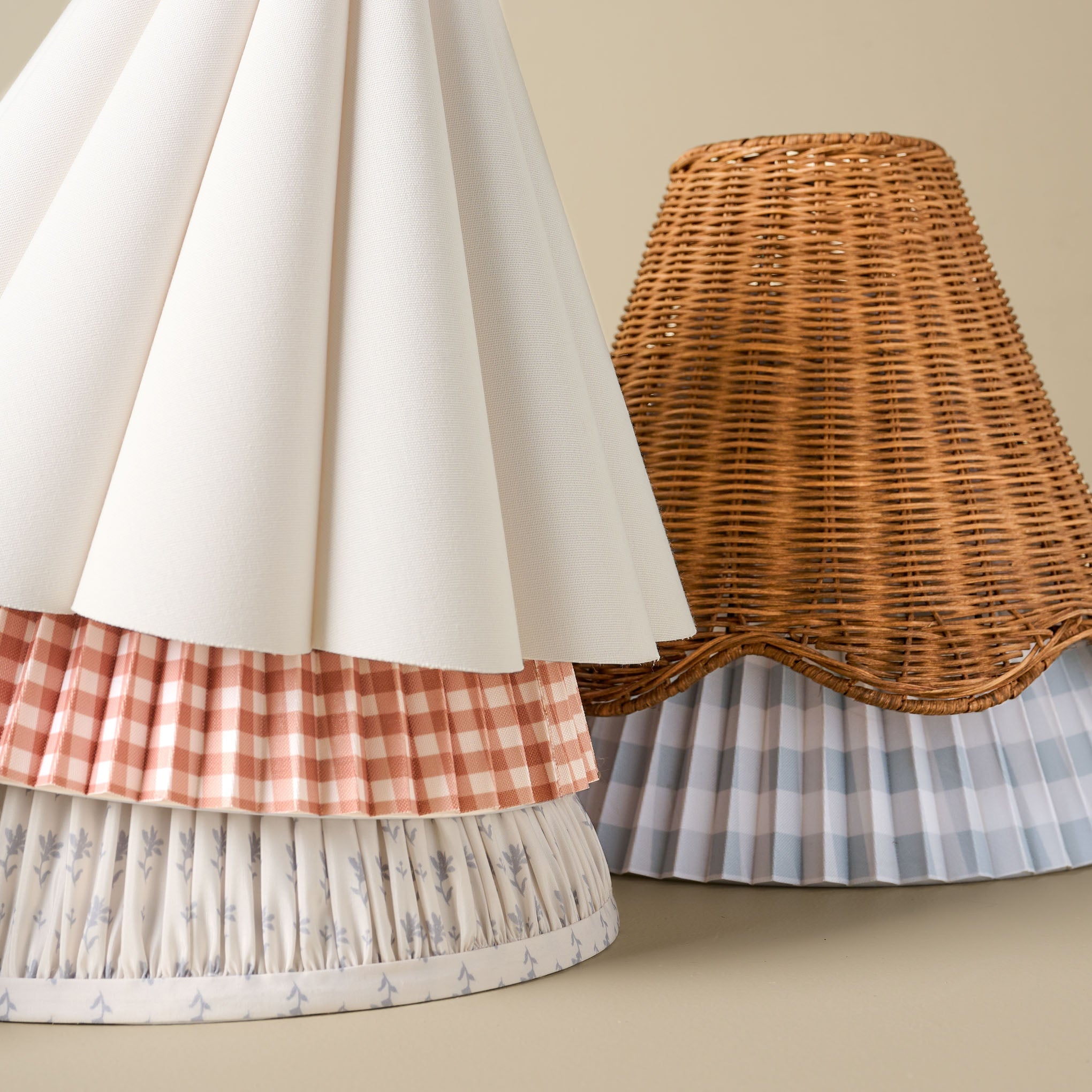 Farrah Table Lamp - Textured Cream
