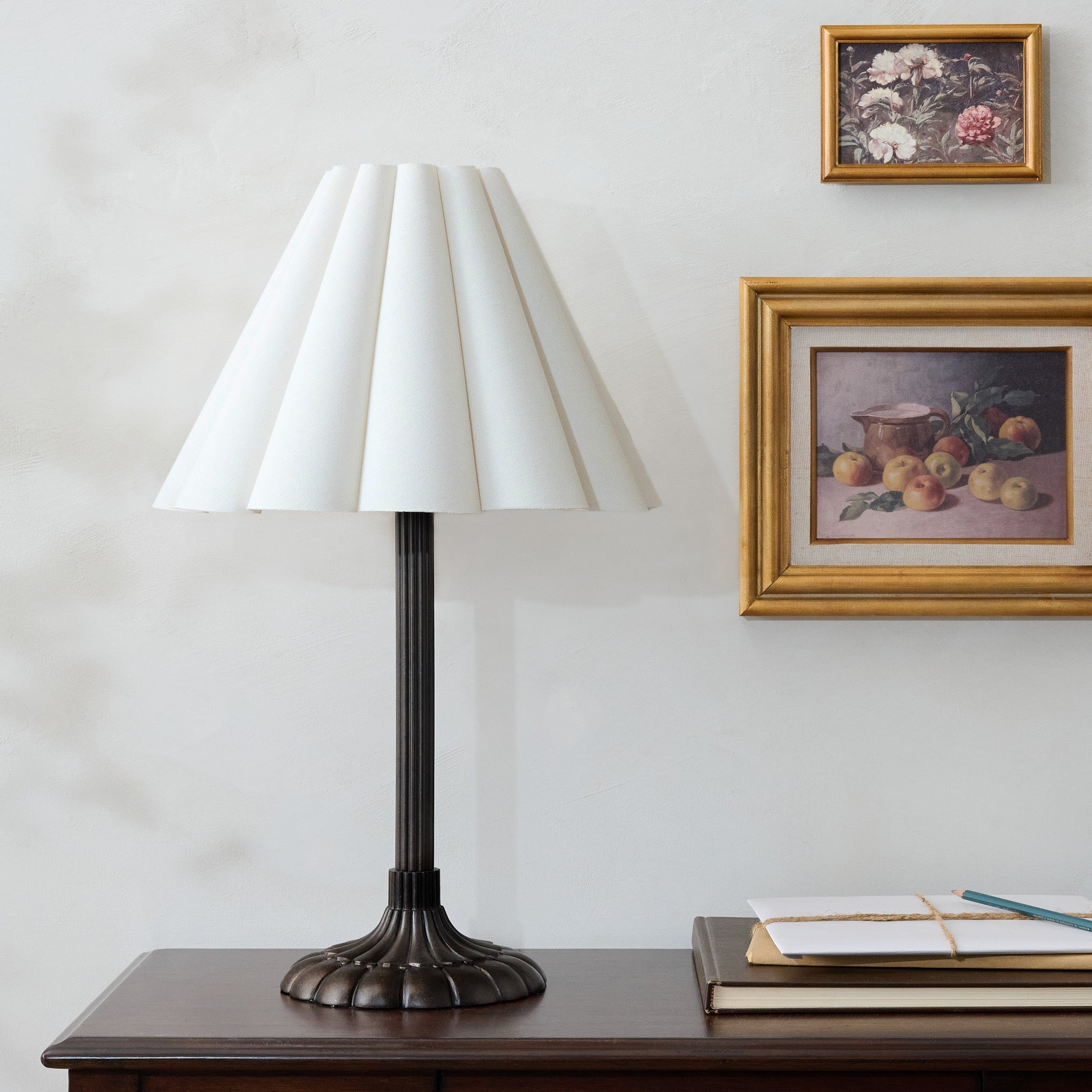 Stella Table Lamp-Bronze Scallop