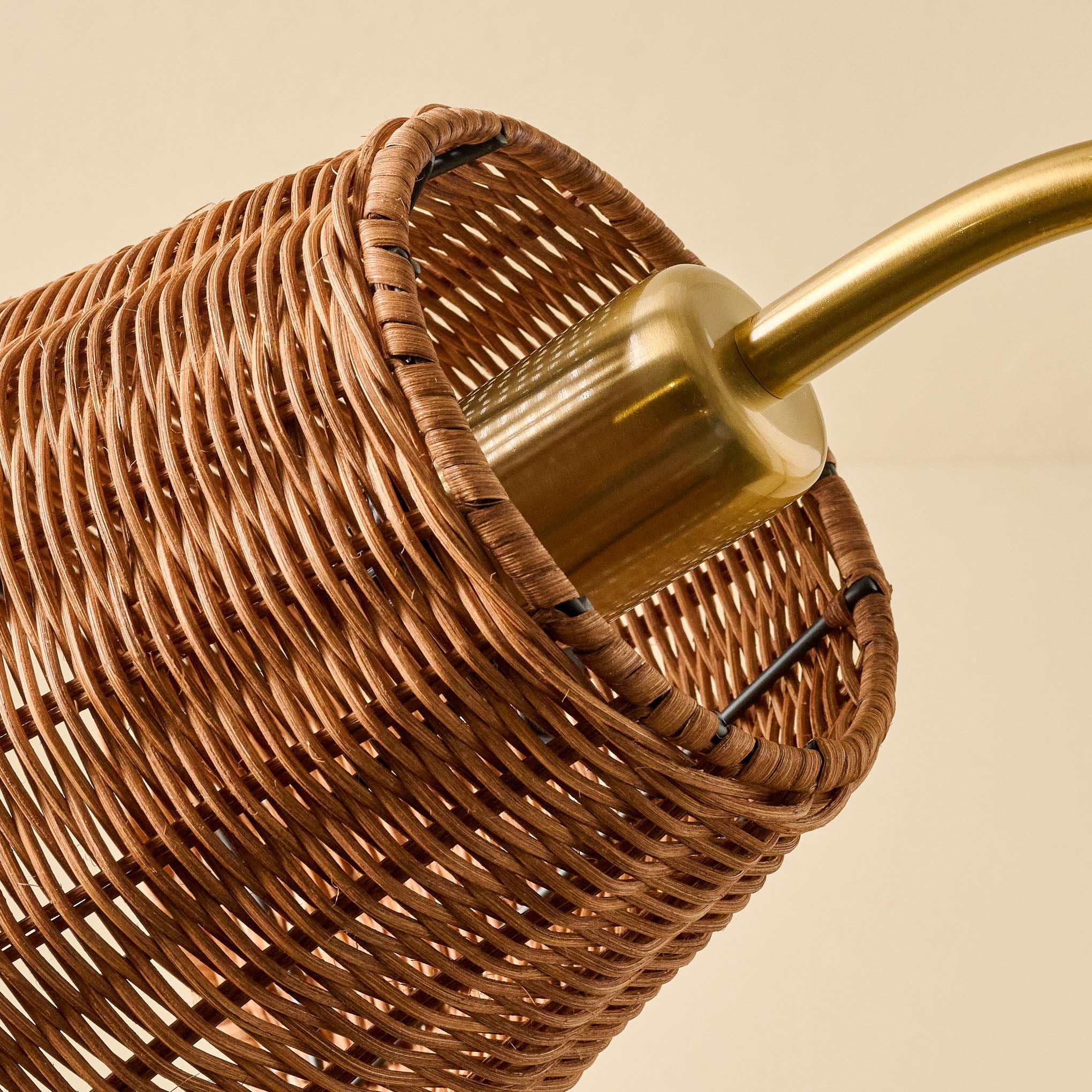 Lucinda Task Lamp with Woven Shade