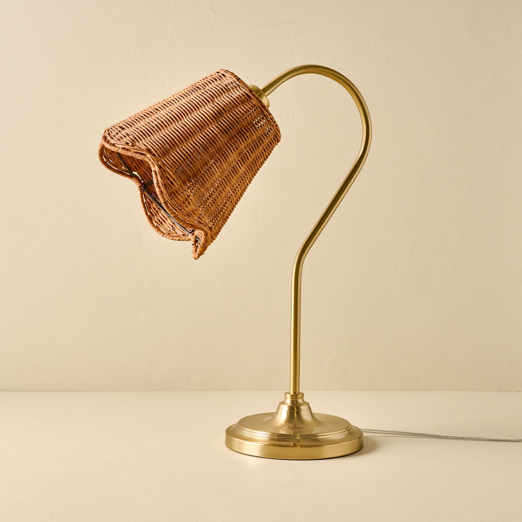 Lucinda Task Lamp with Woven Shade