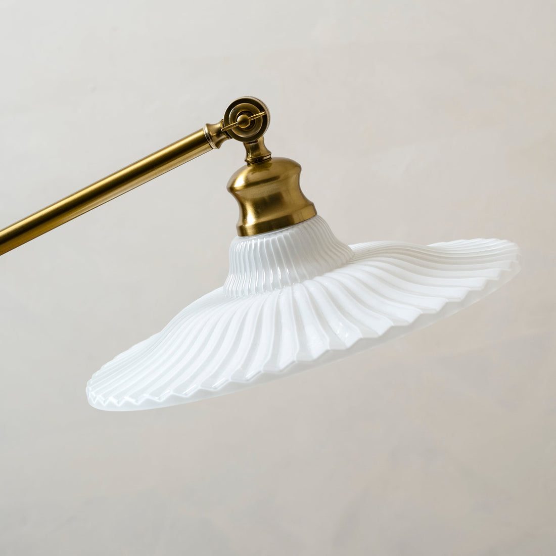 Marjorie Milk Glass Floor Lamp