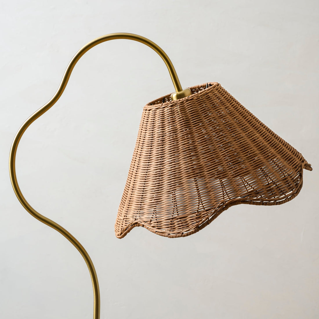 Lucinda Floor Lamp with Woven Shade