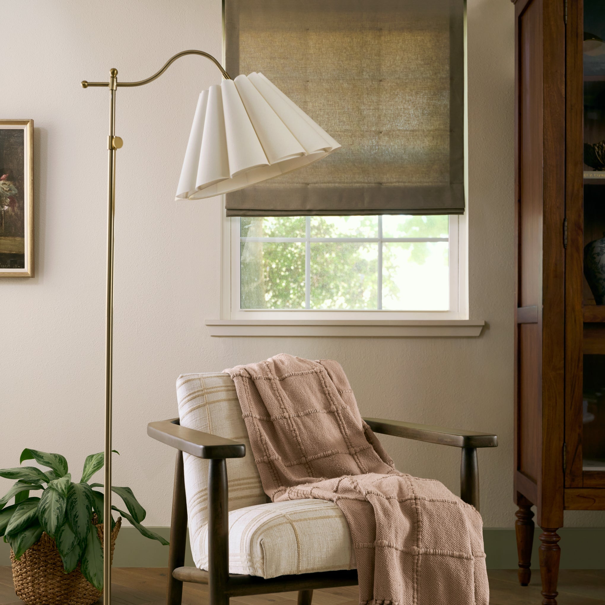 Odette Floor Lamp with Scallop Shade