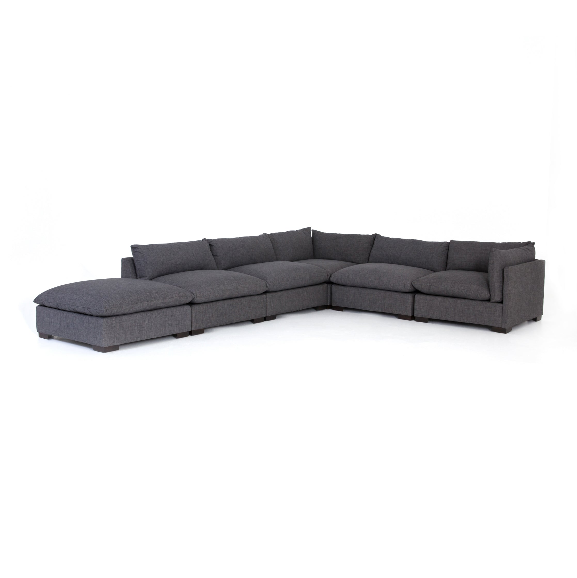 Monroe 5 Piece Sectional with Ottoman