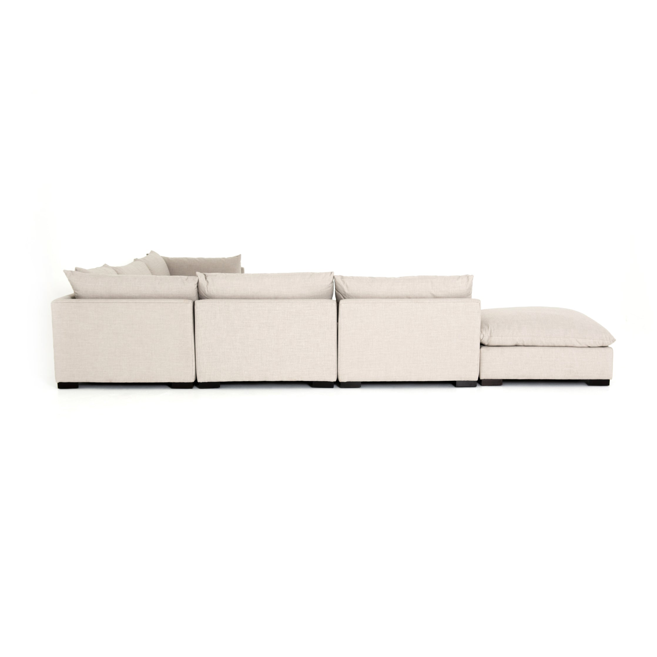 Monroe 5 Piece Sectional with Ottoman