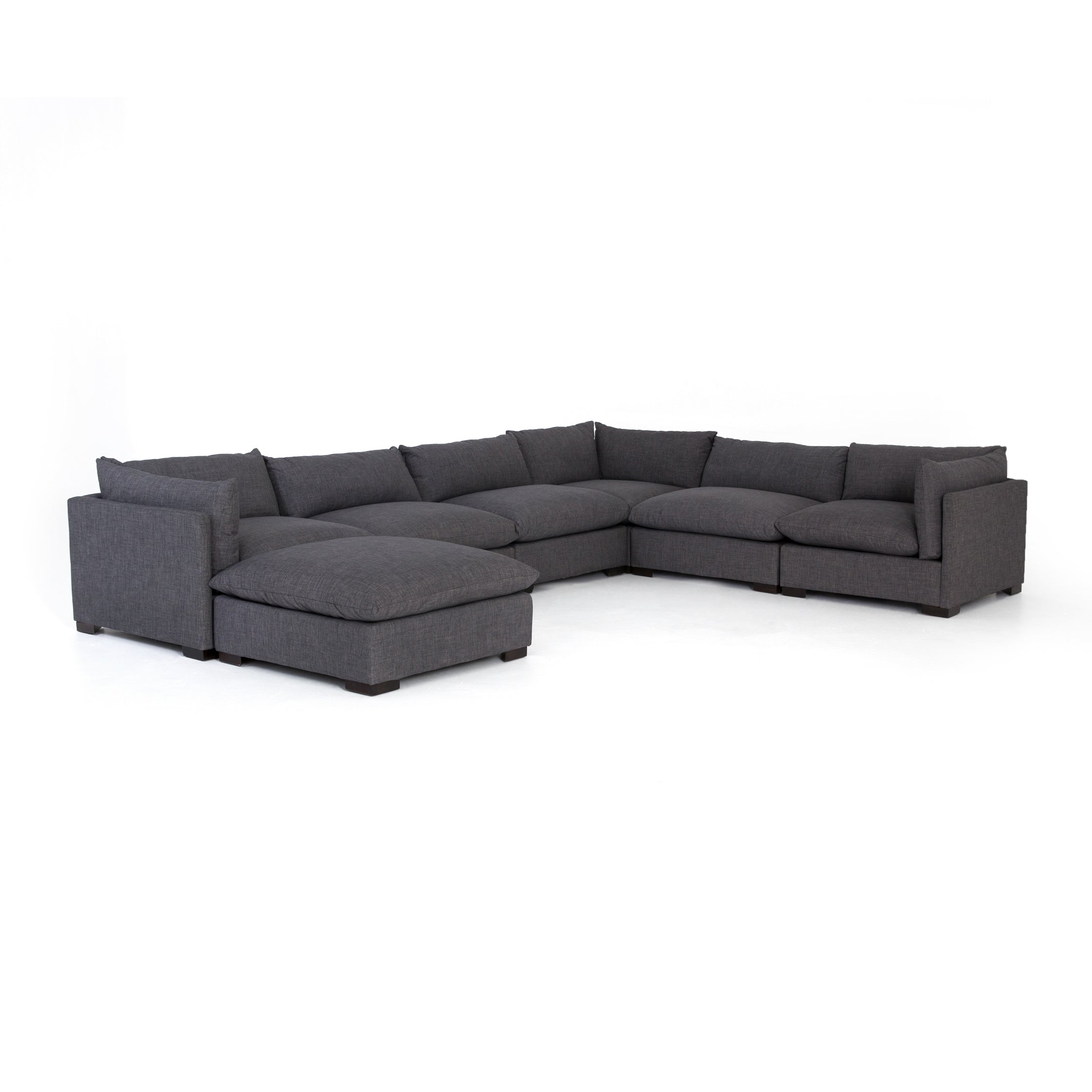 Monroe 6 Piece Sectional with Ottoman