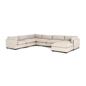 Monroe 6 Piece Sectional with Ottoman