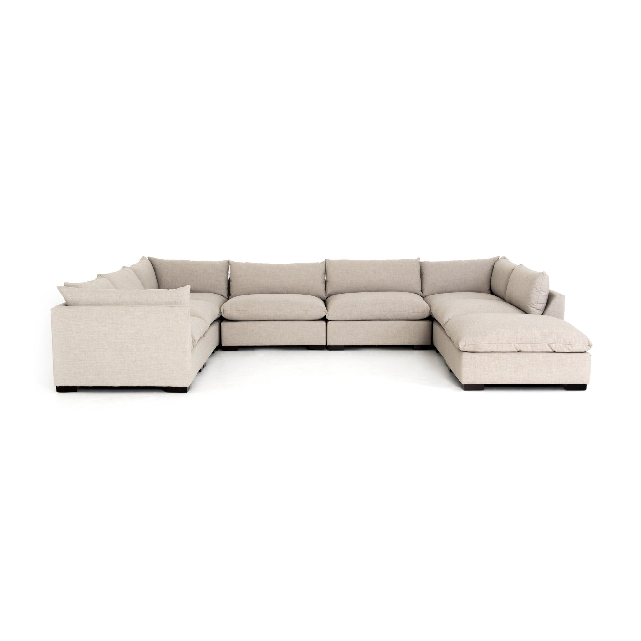 Monroe 7 Piece Sectional with Ottoman