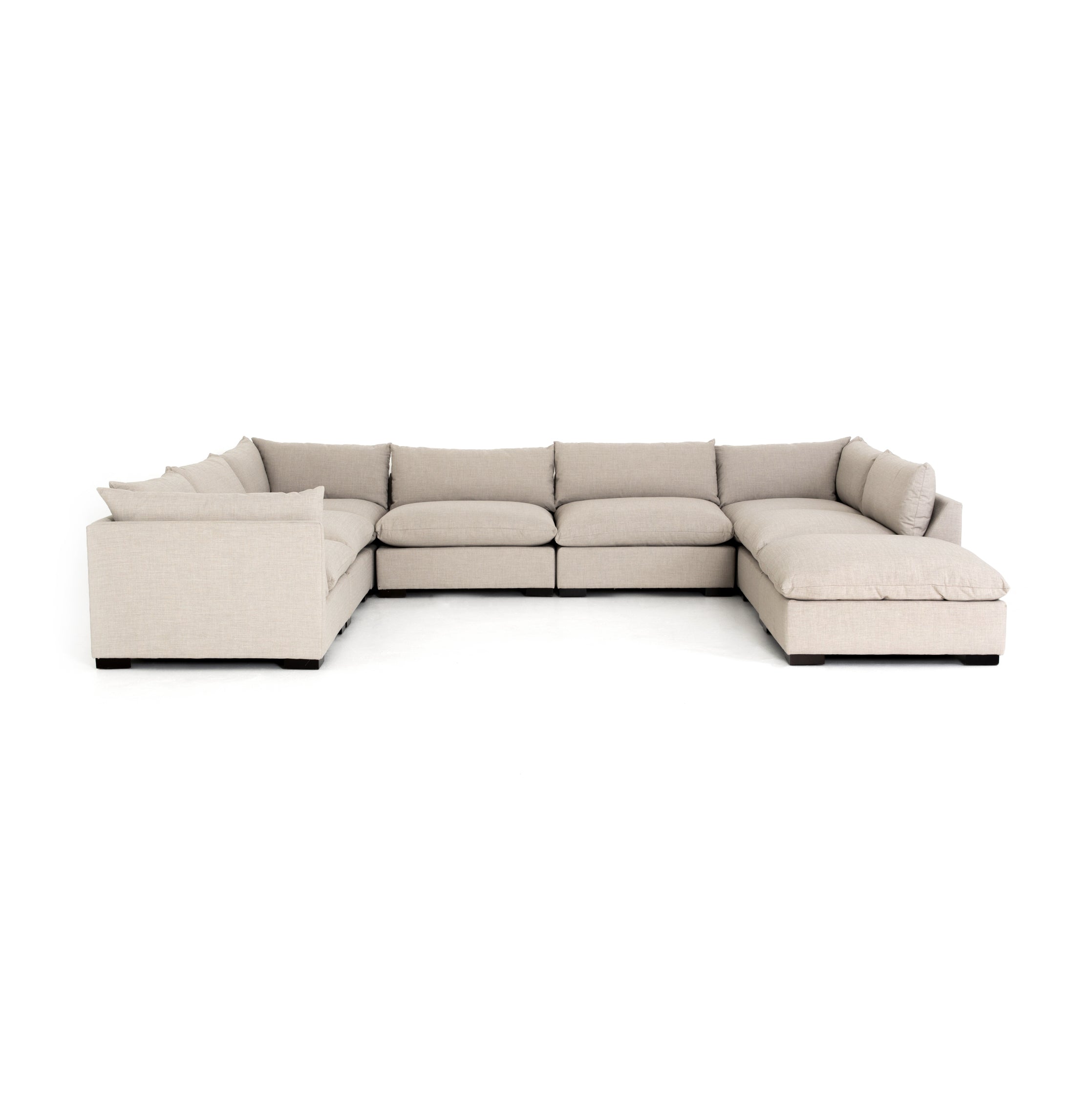 Monroe 7 Piece Sectional with Ottoman