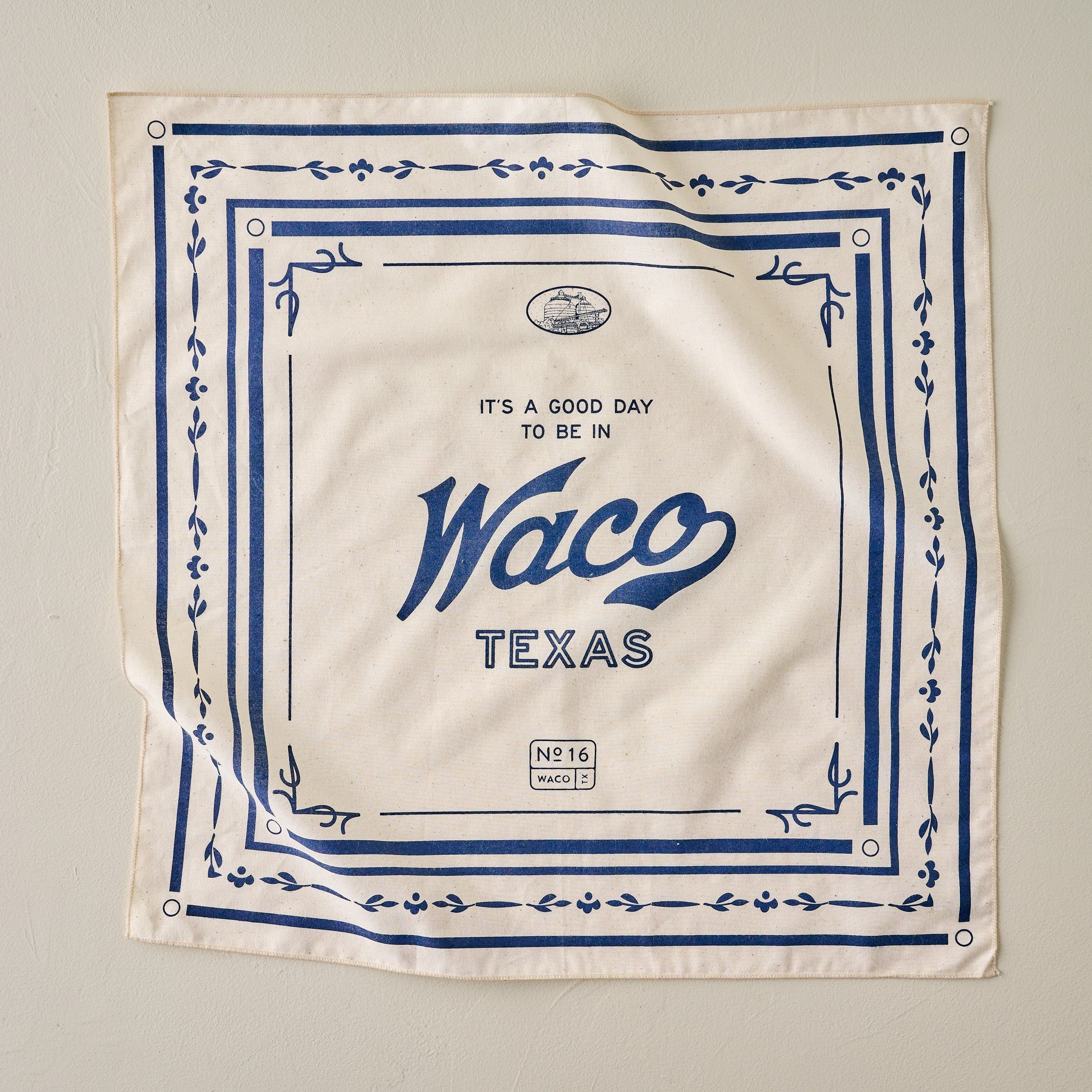 Waco, Texas White Bandana