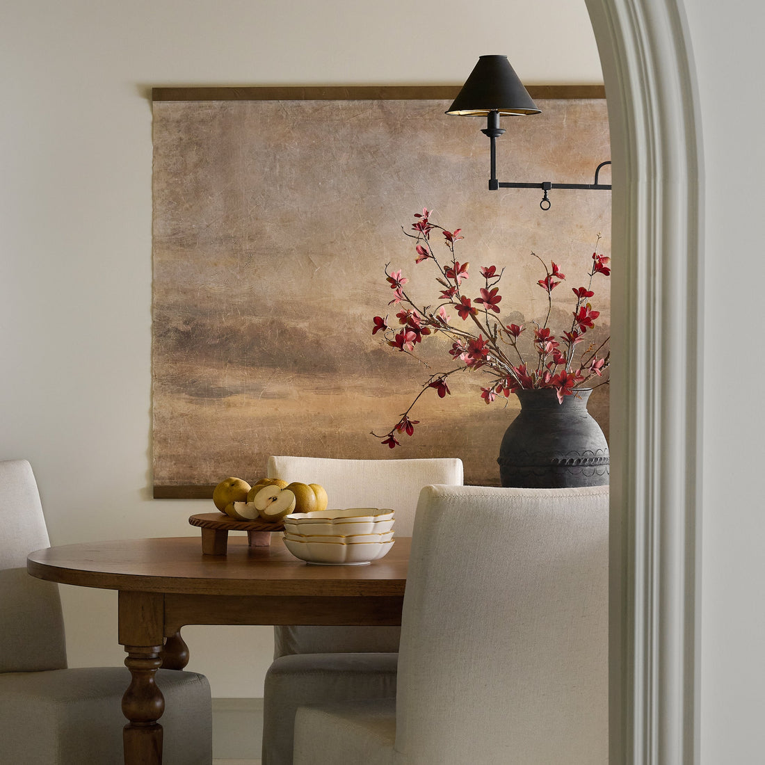 Oversized Celestial Drifts Vintage Tapestry